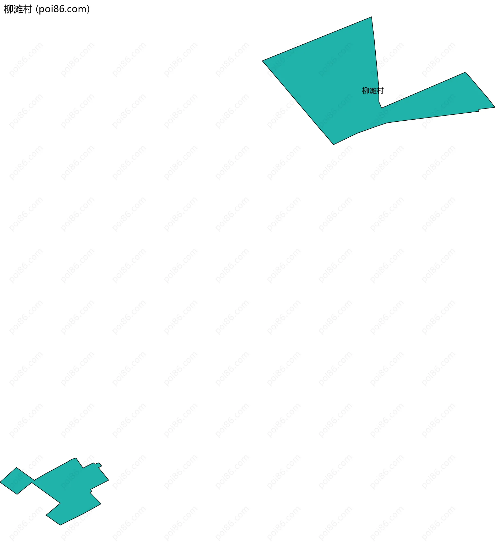 柳滩村边界地图