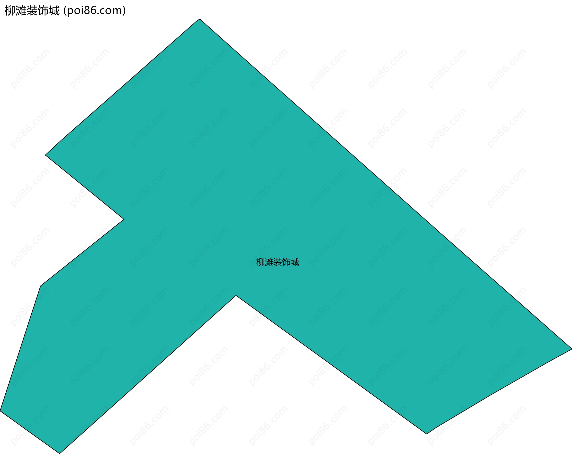 柳滩装饰城边界地图