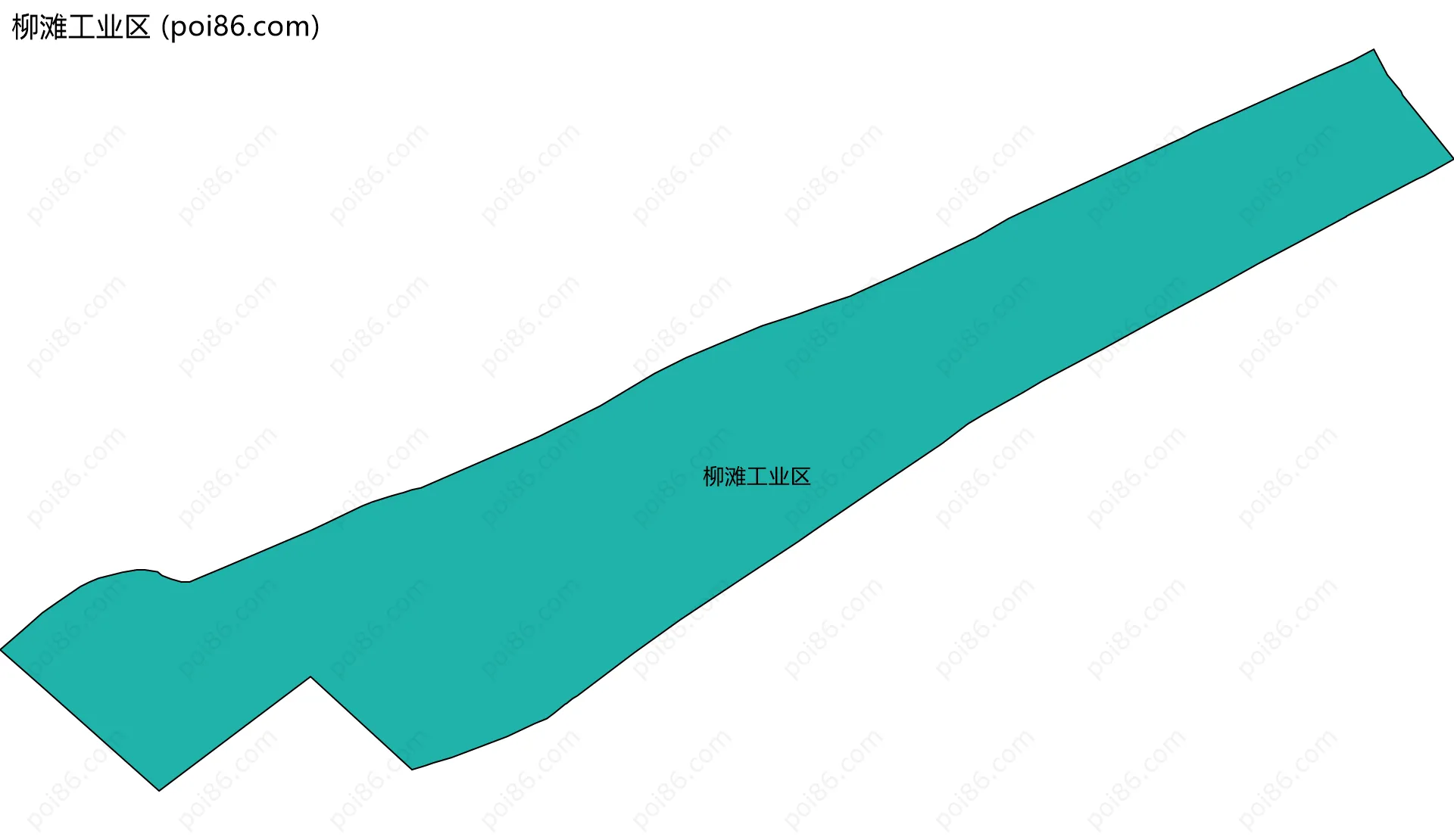 柳滩工业区边界地图