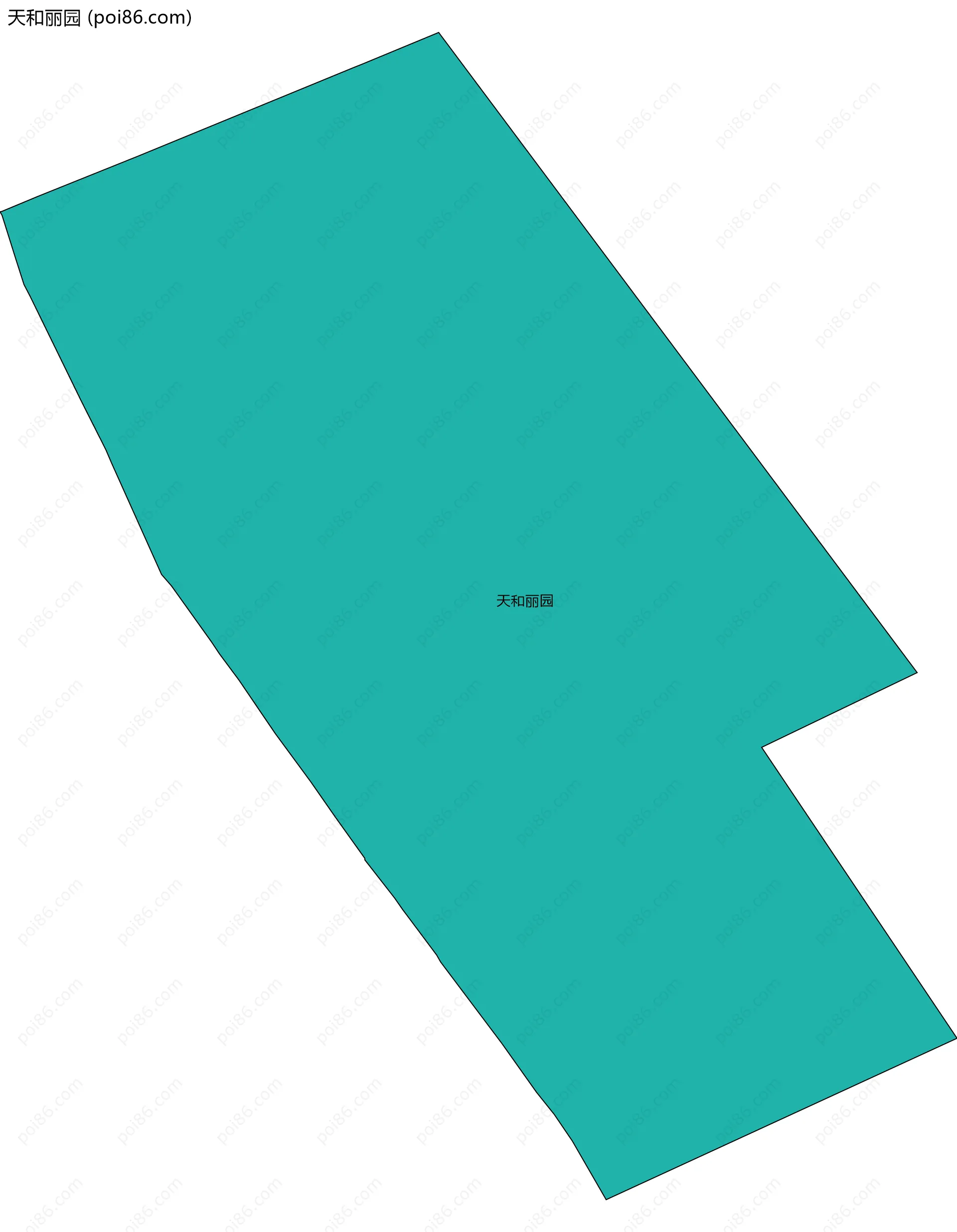 天和丽园边界地图