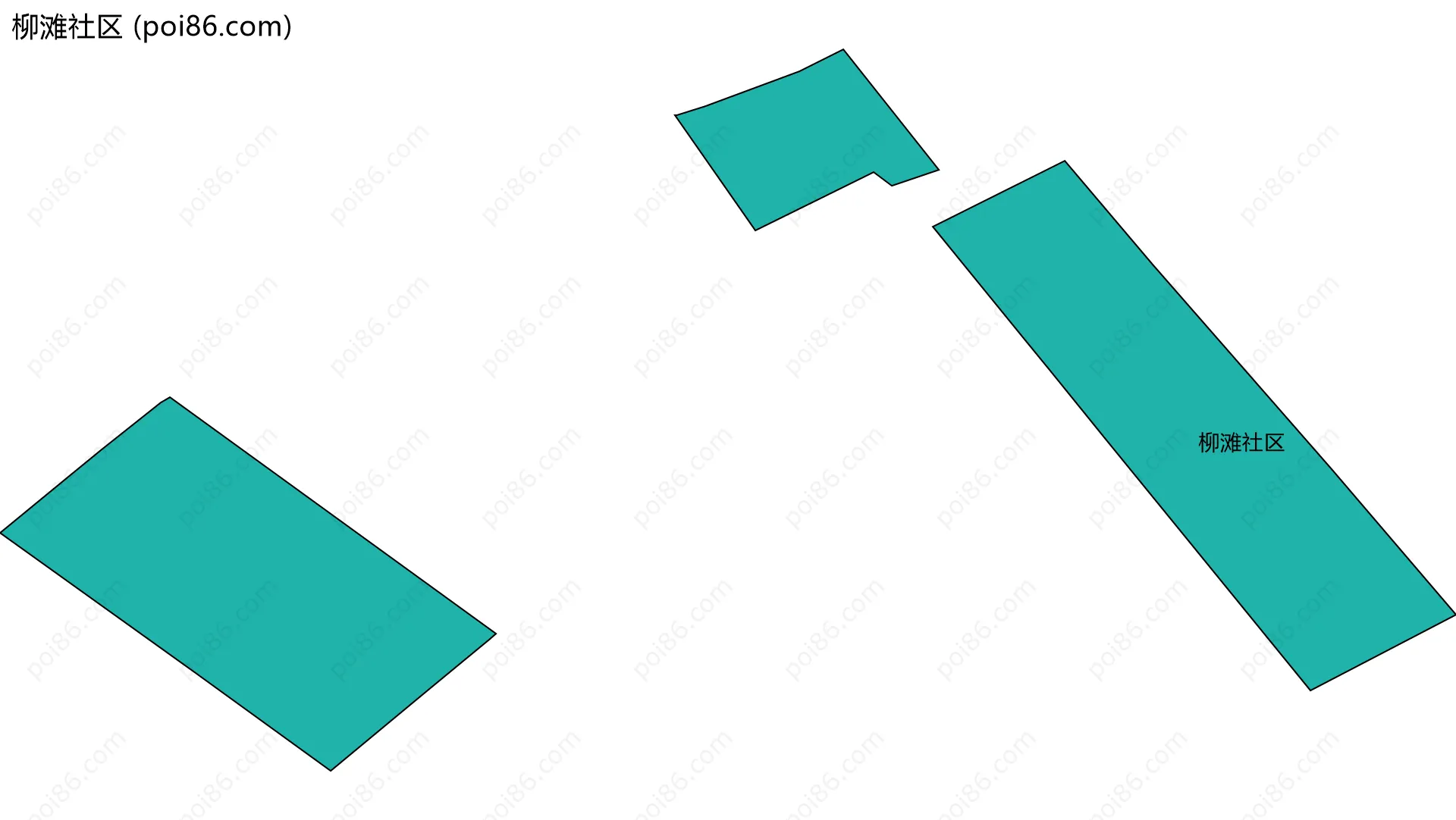 柳滩社区边界地图