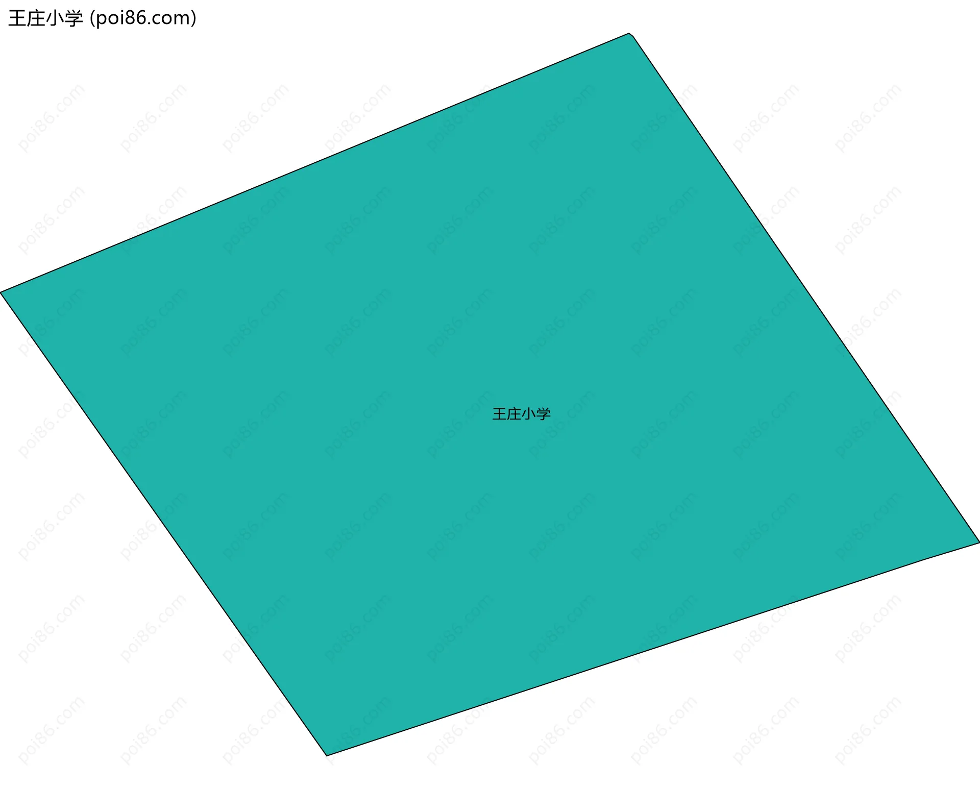 王庄小学边界地图