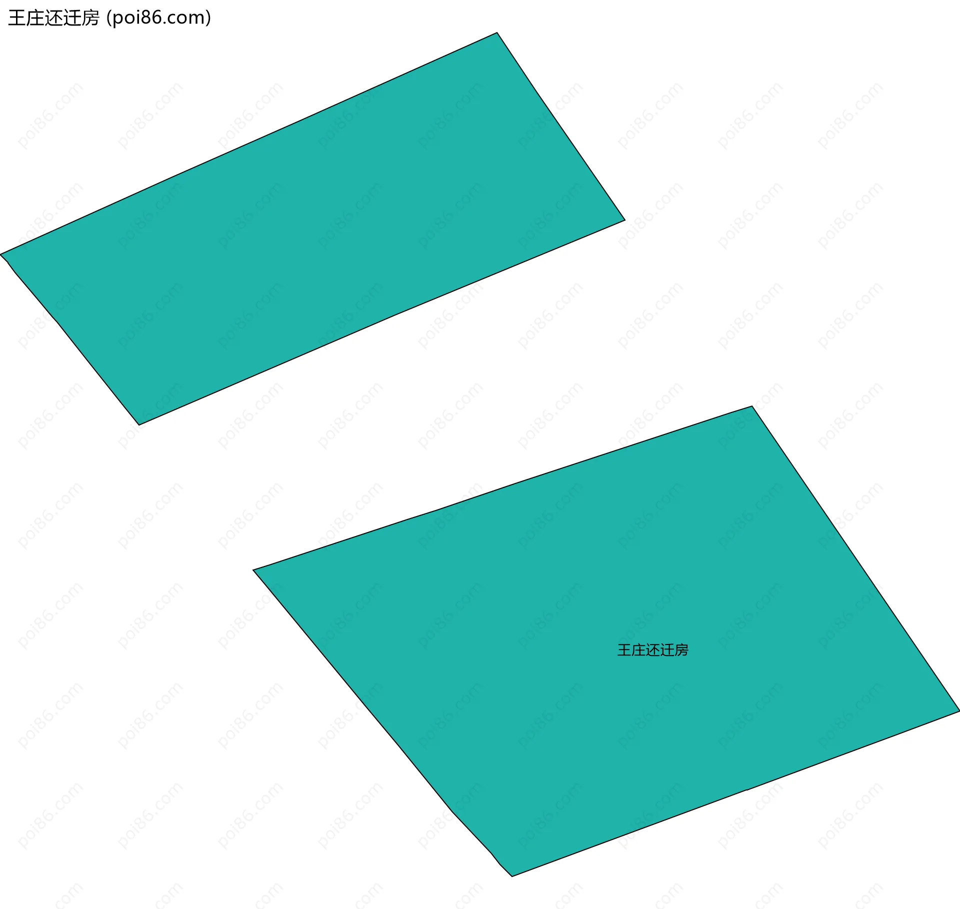 王庄还迁房边界地图