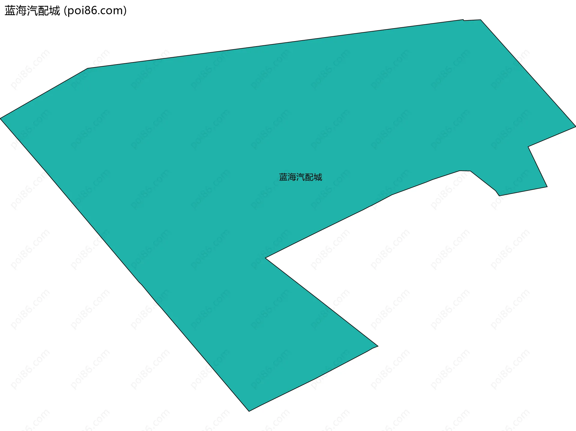 蓝海汽配城边界地图