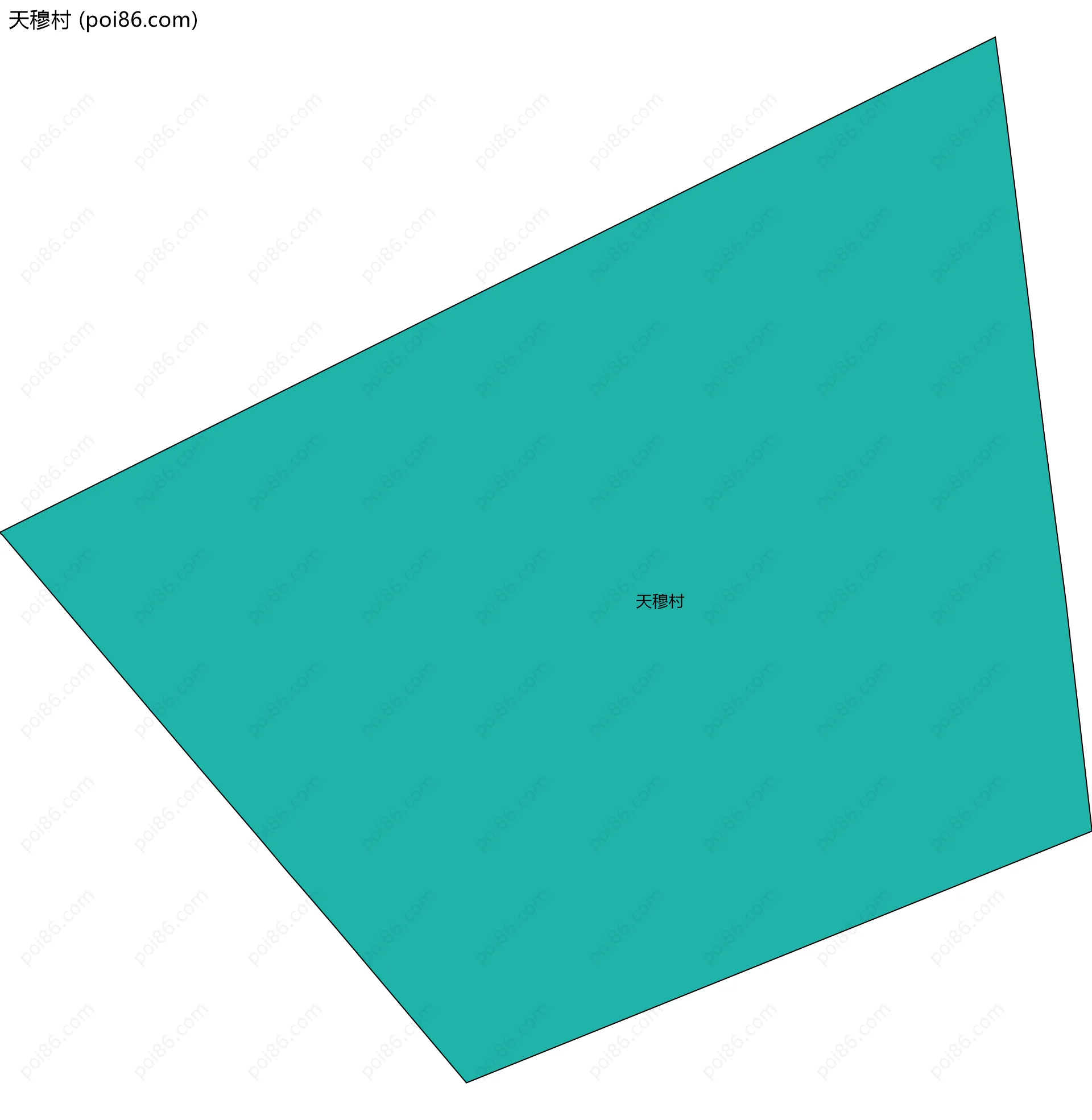 天穆村边界地图