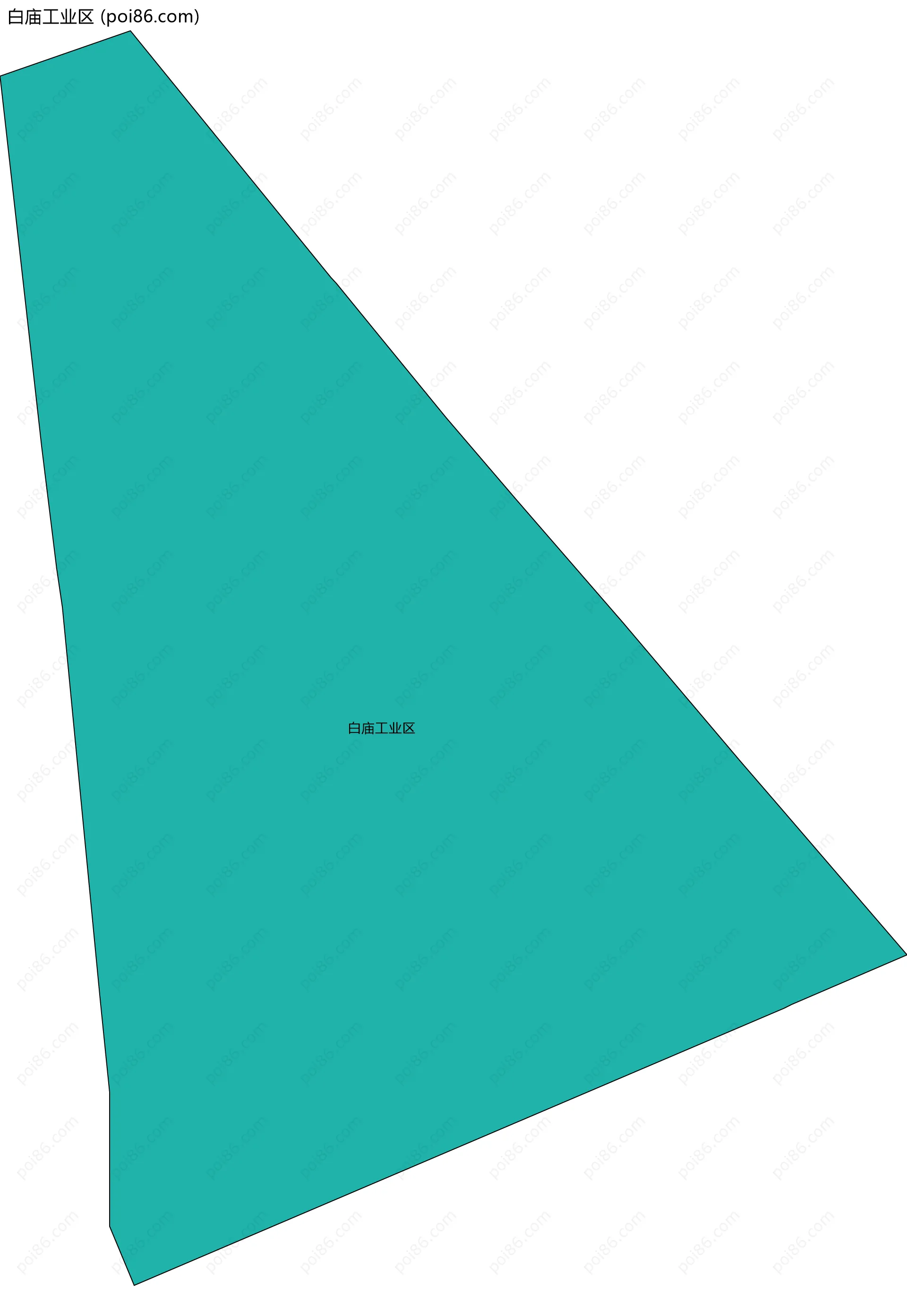 白庙工业区边界地图