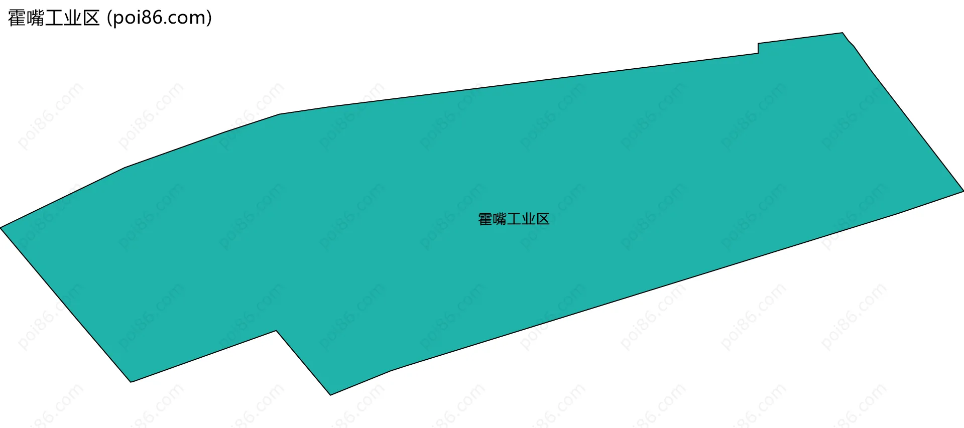 霍嘴工业区边界地图