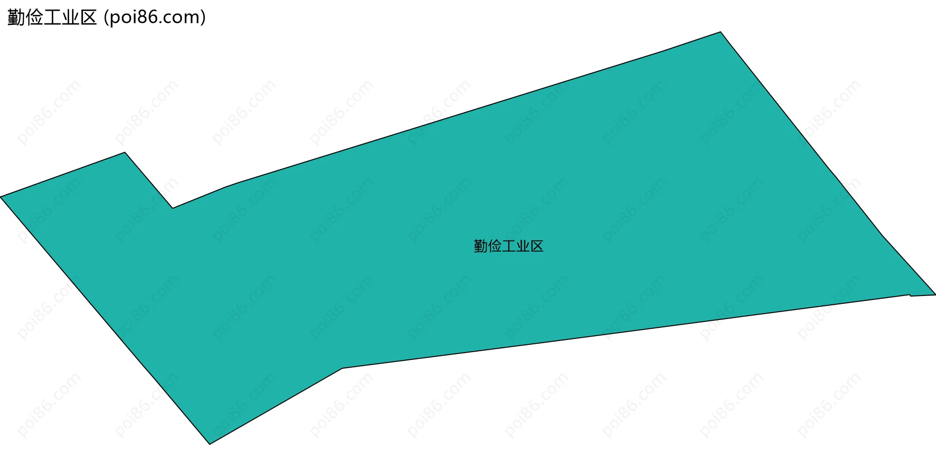 勤俭工业区边界地图