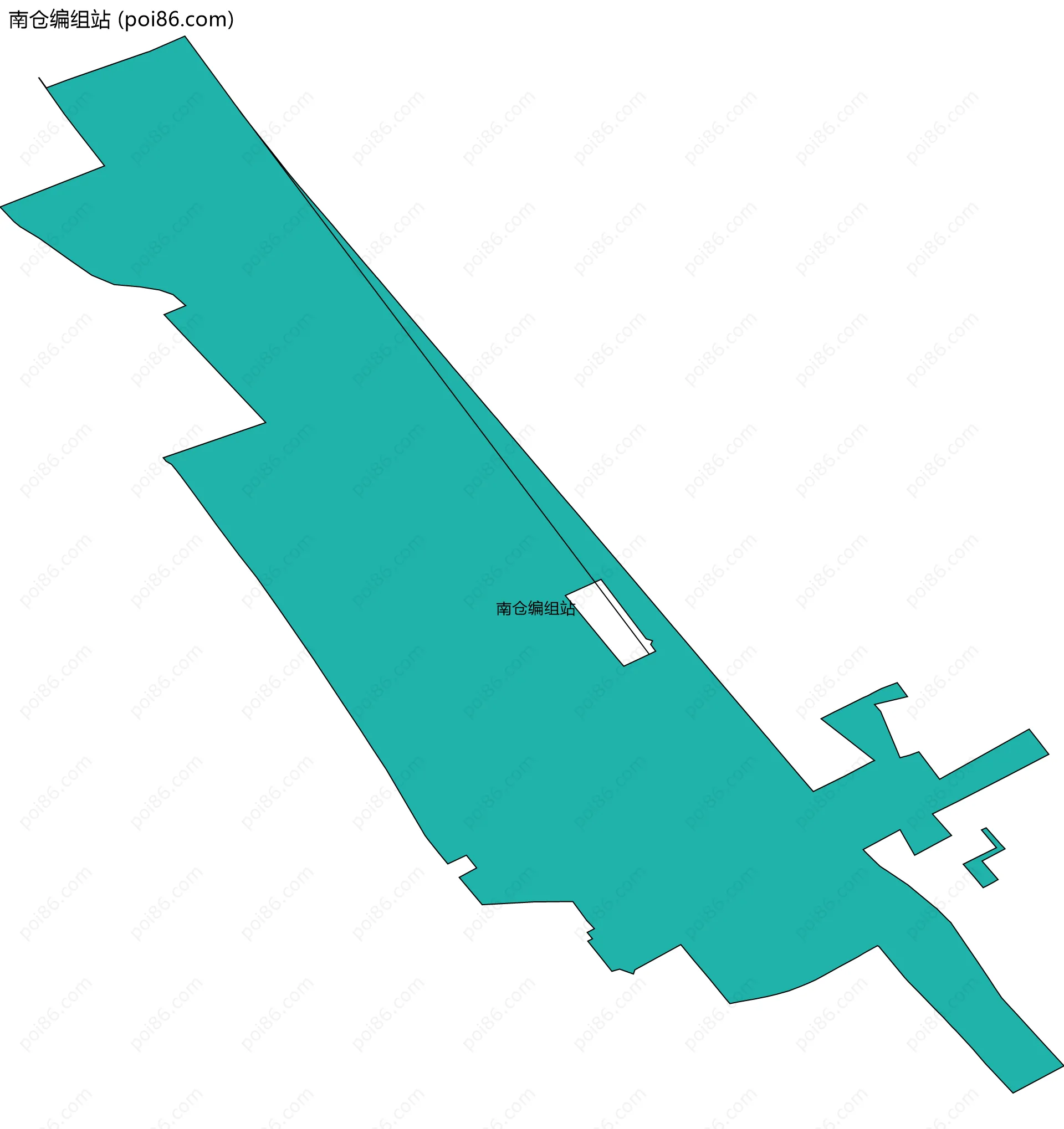 南仓编组站边界地图