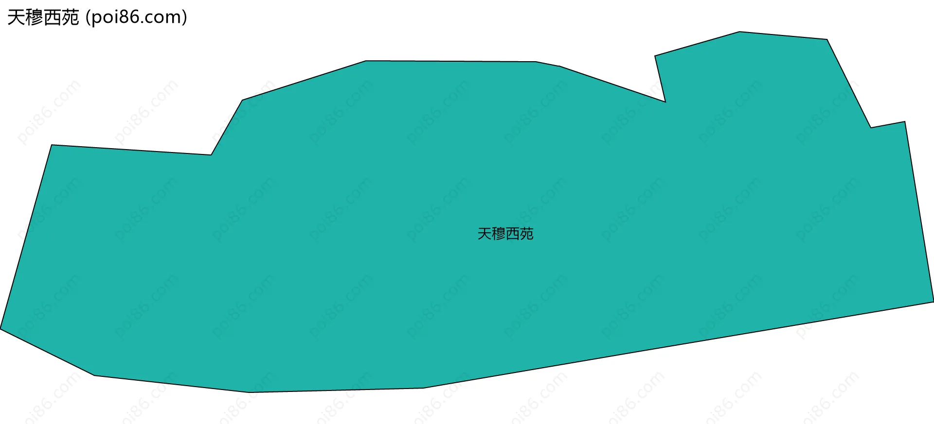 天穆西苑边界地图