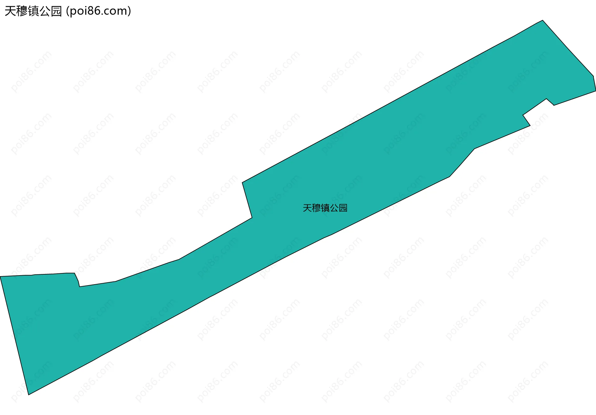 天穆镇公园边界地图