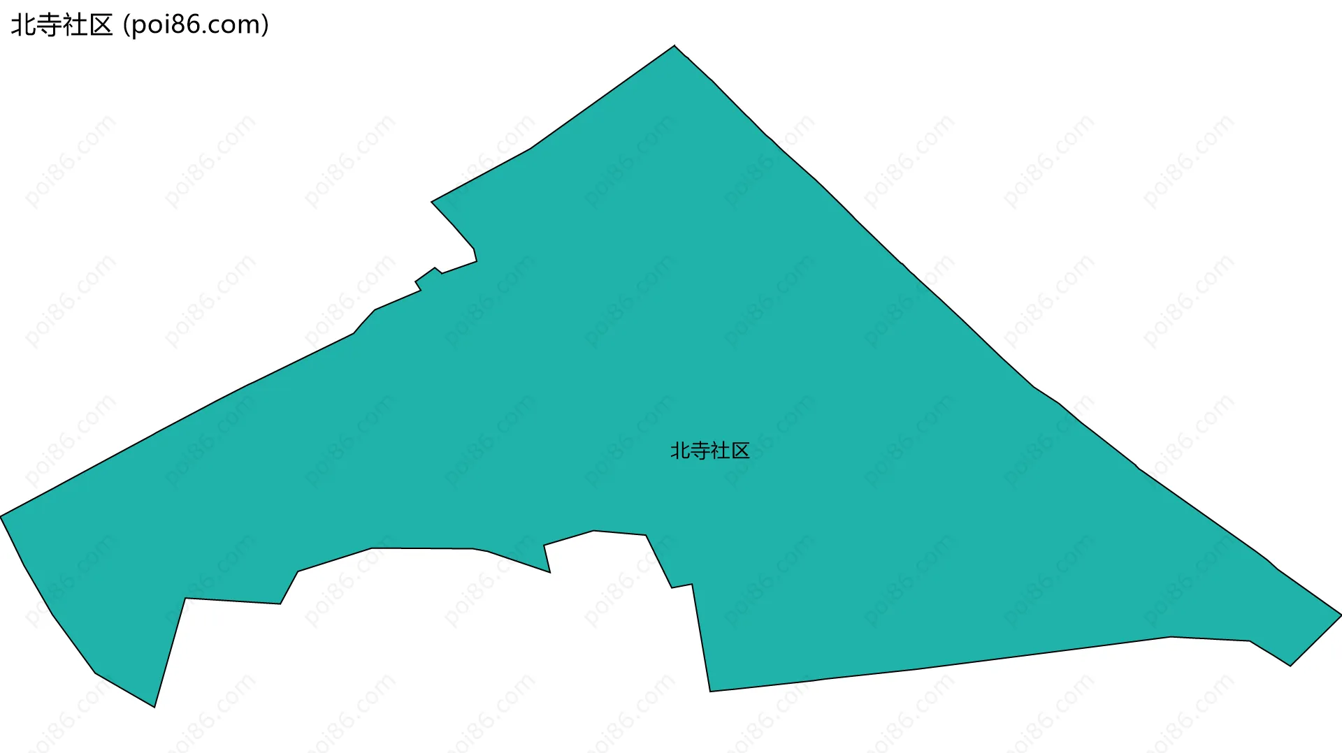 北寺社区边界地图