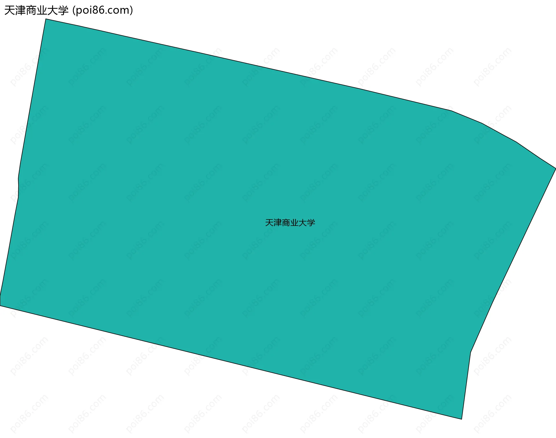 天津商业大学边界地图