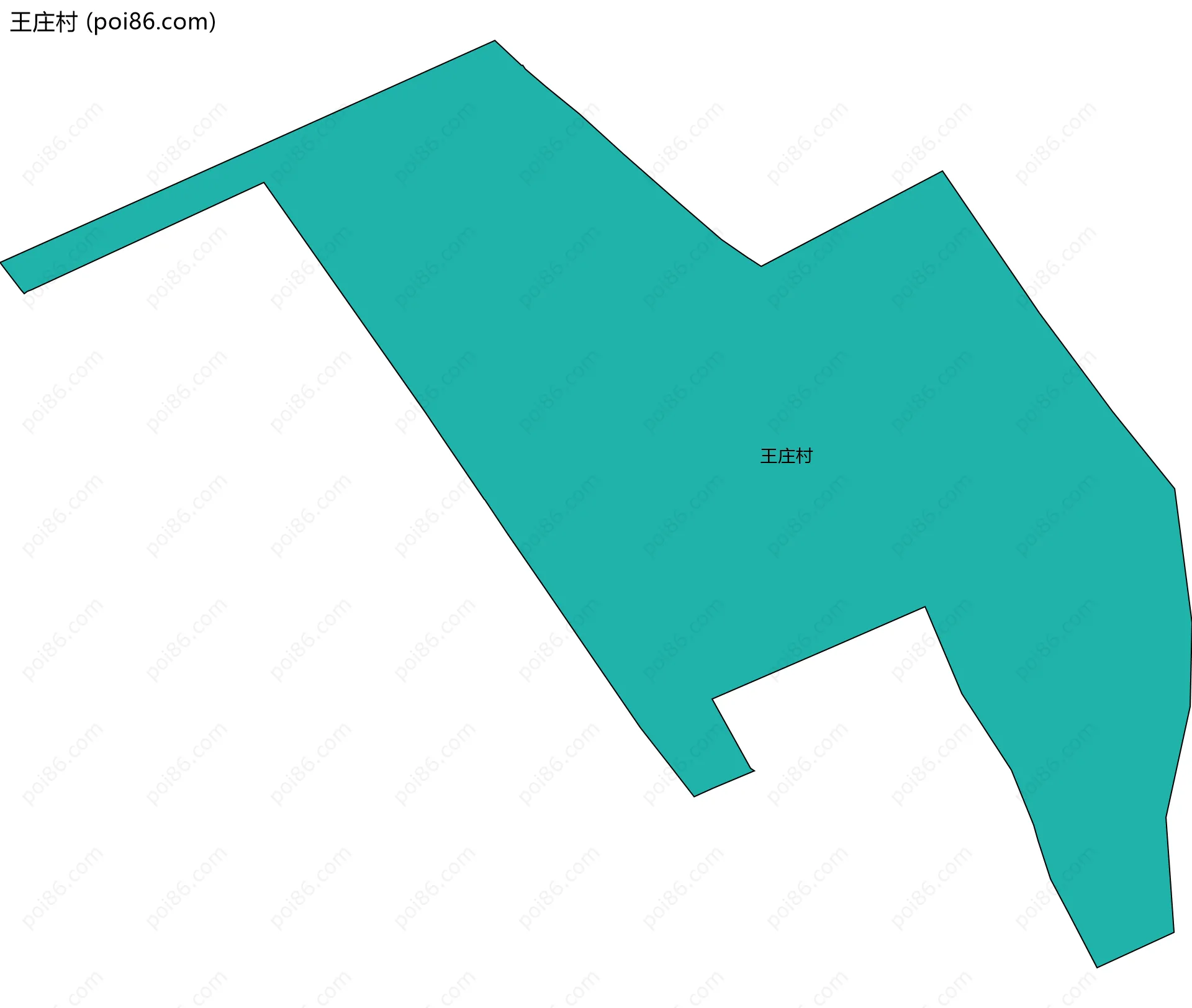 王庄村边界地图