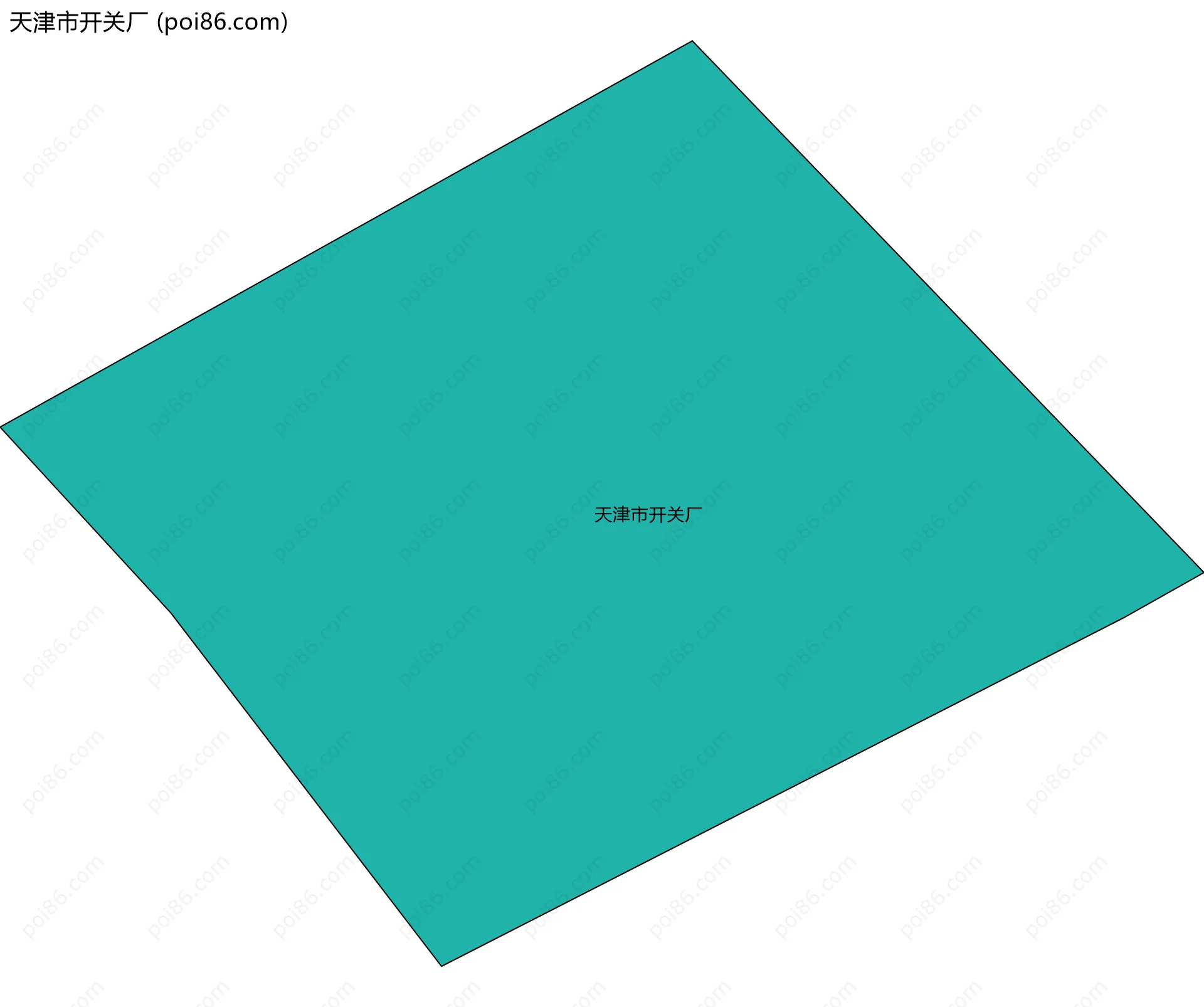 天津市开关厂边界地图