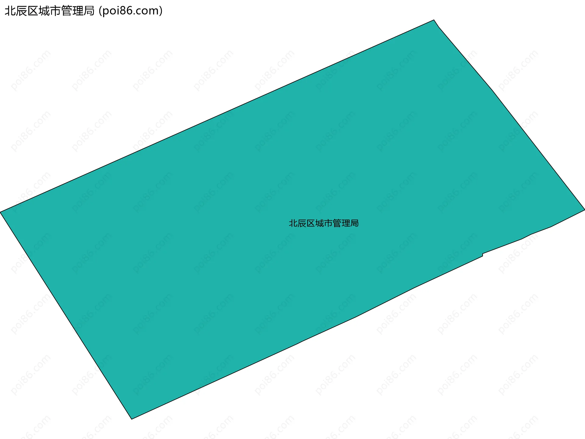 北辰区城市管理局边界地图