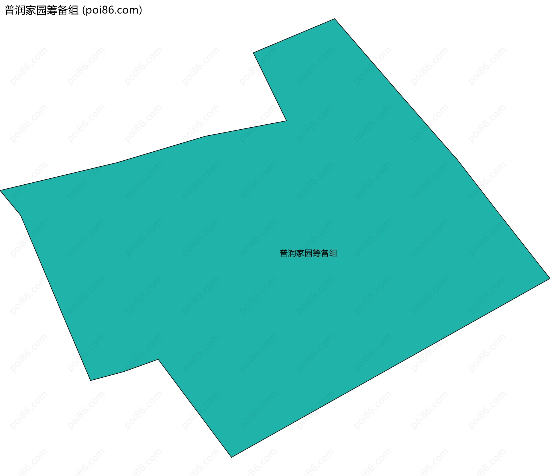 普润家园筹备组边界地图