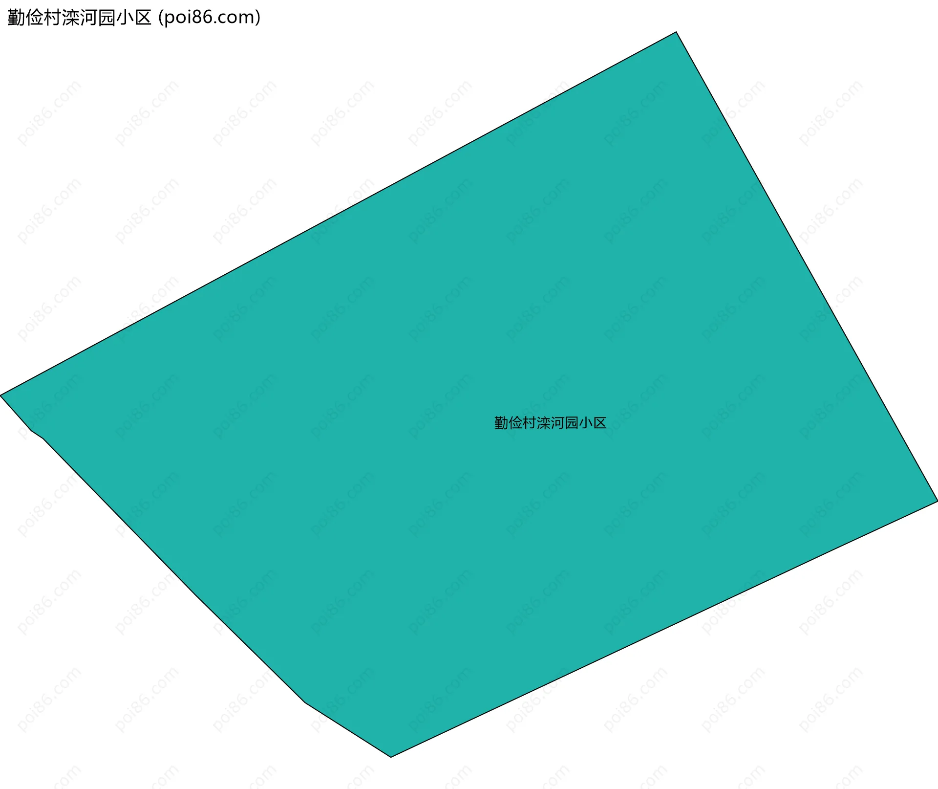 勤俭村滦河园小区边界地图