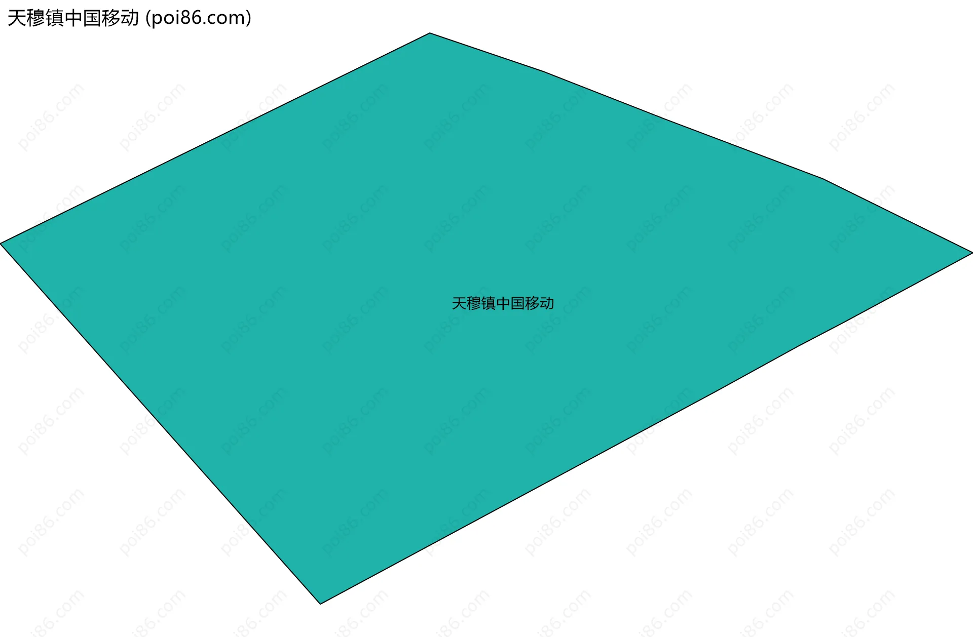 天穆镇中国移动边界地图
