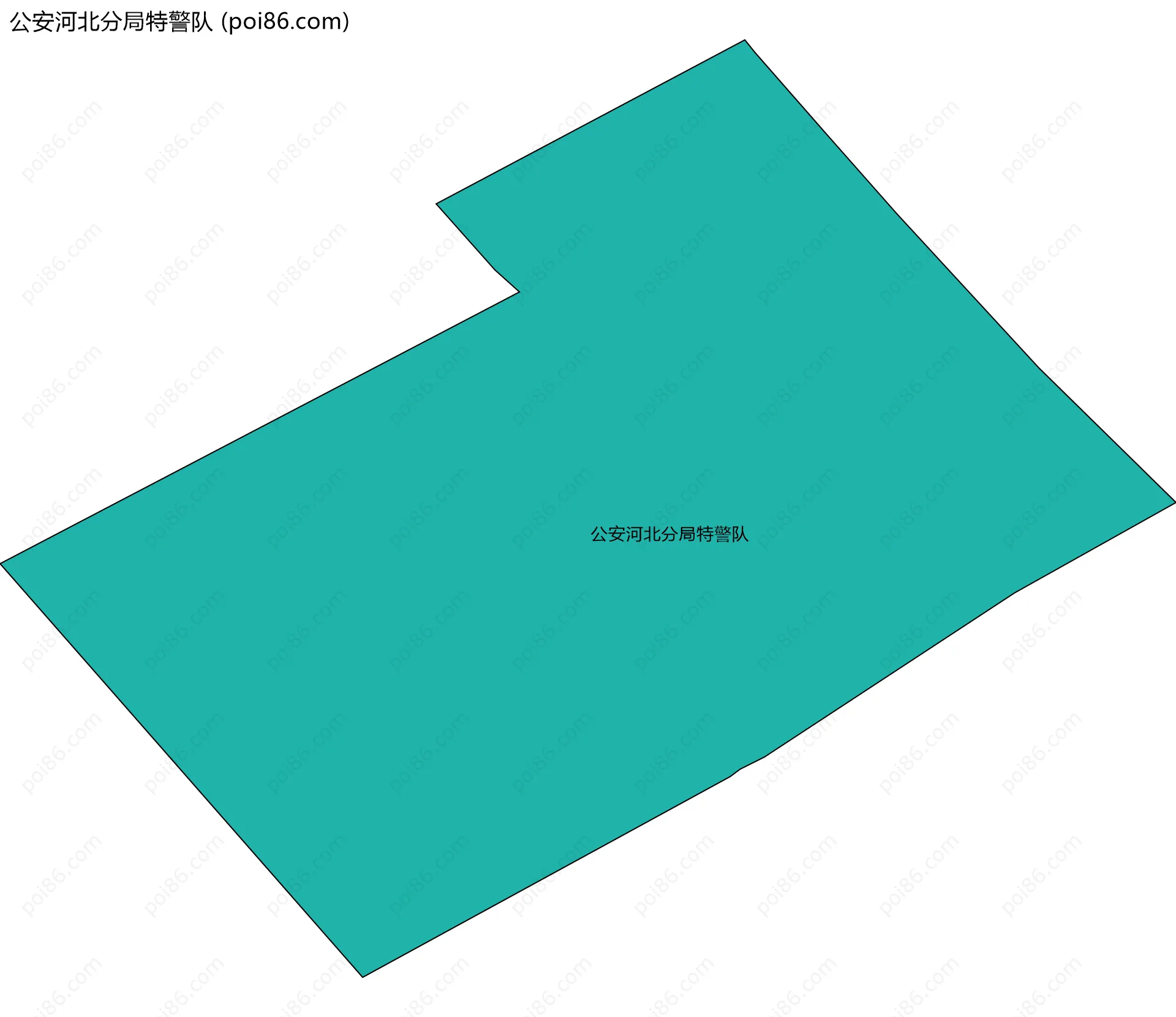 公安河北分局特警队边界地图