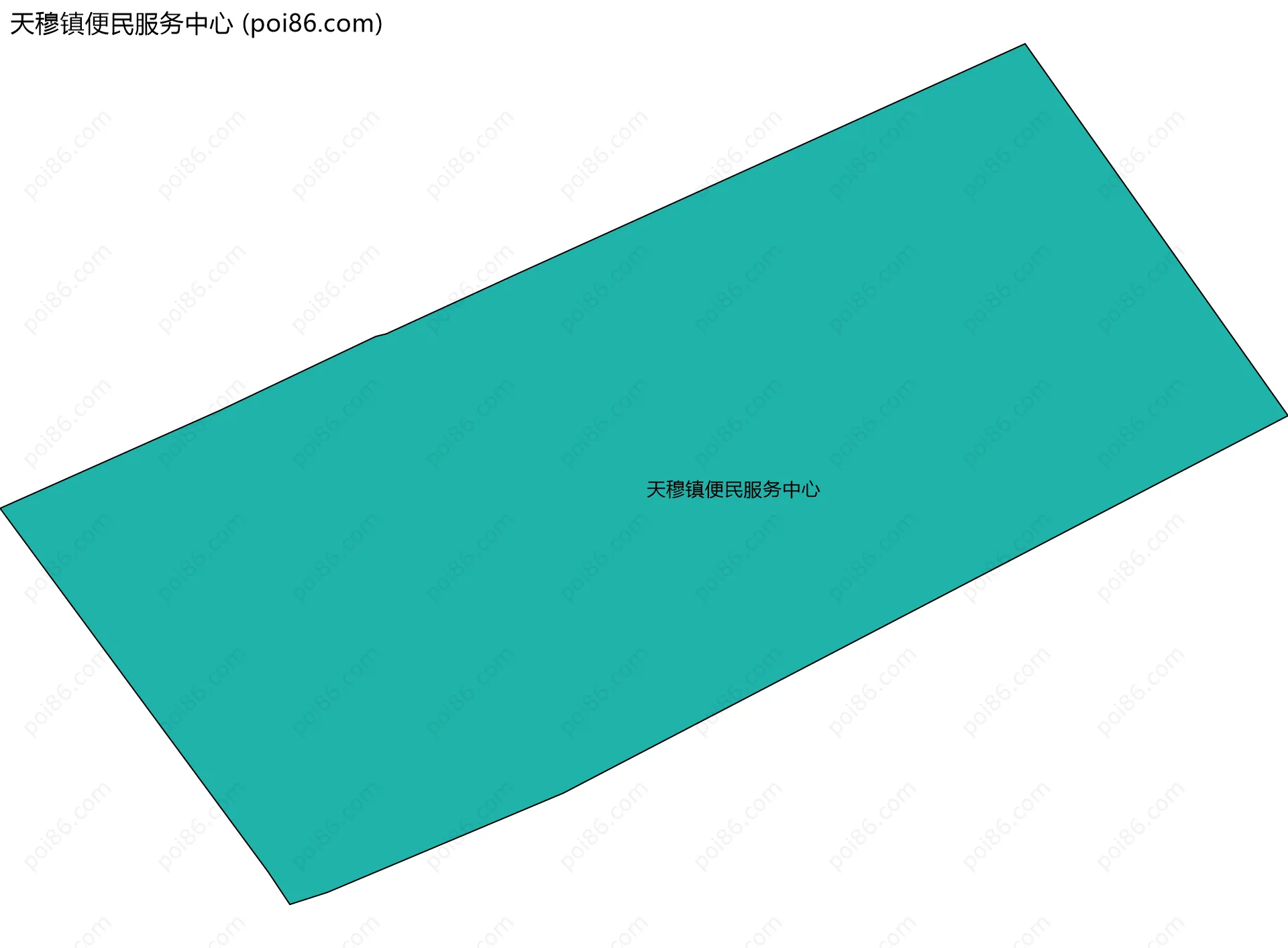 天穆镇便民服务中心边界地图