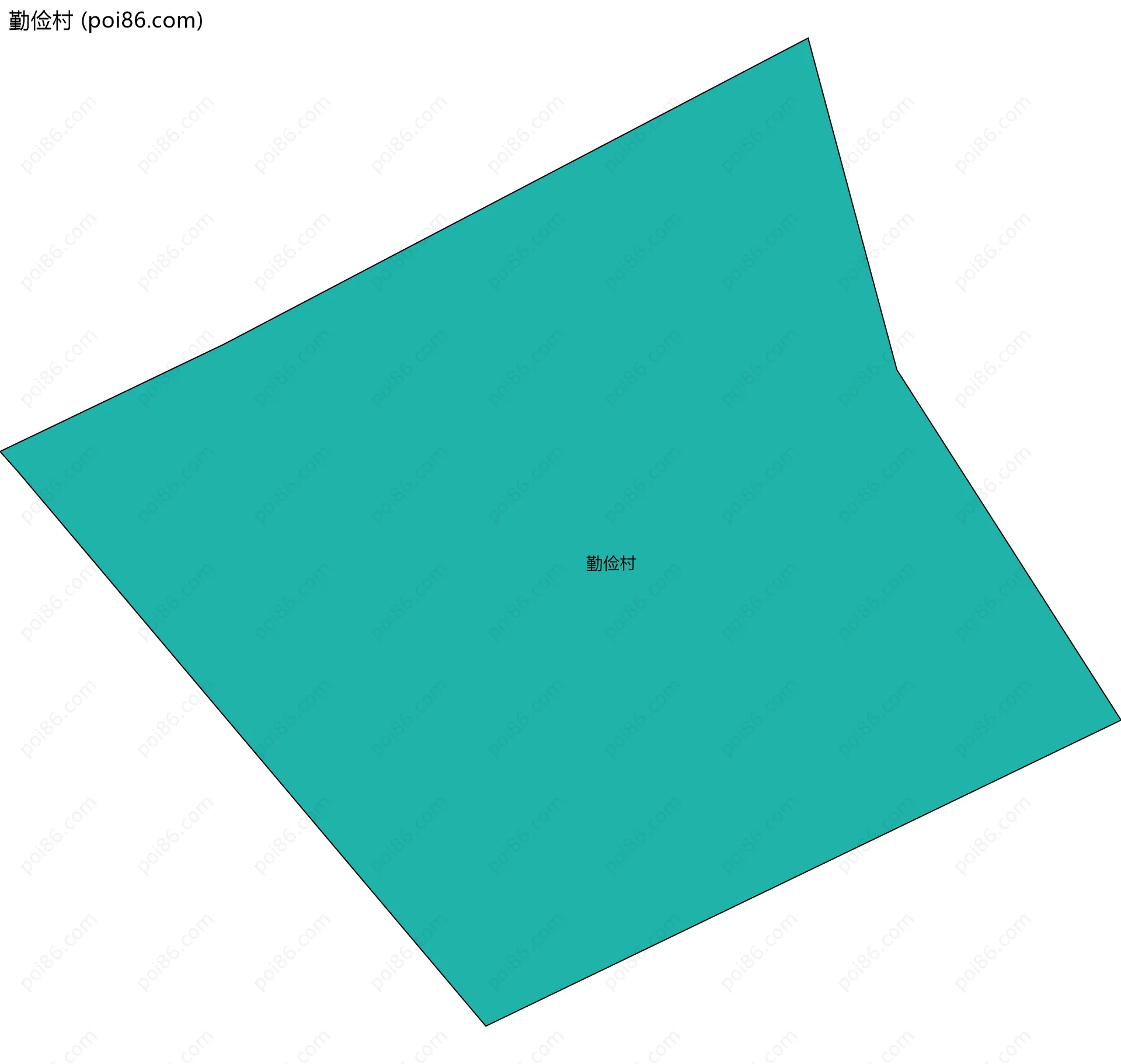 勤俭村边界地图