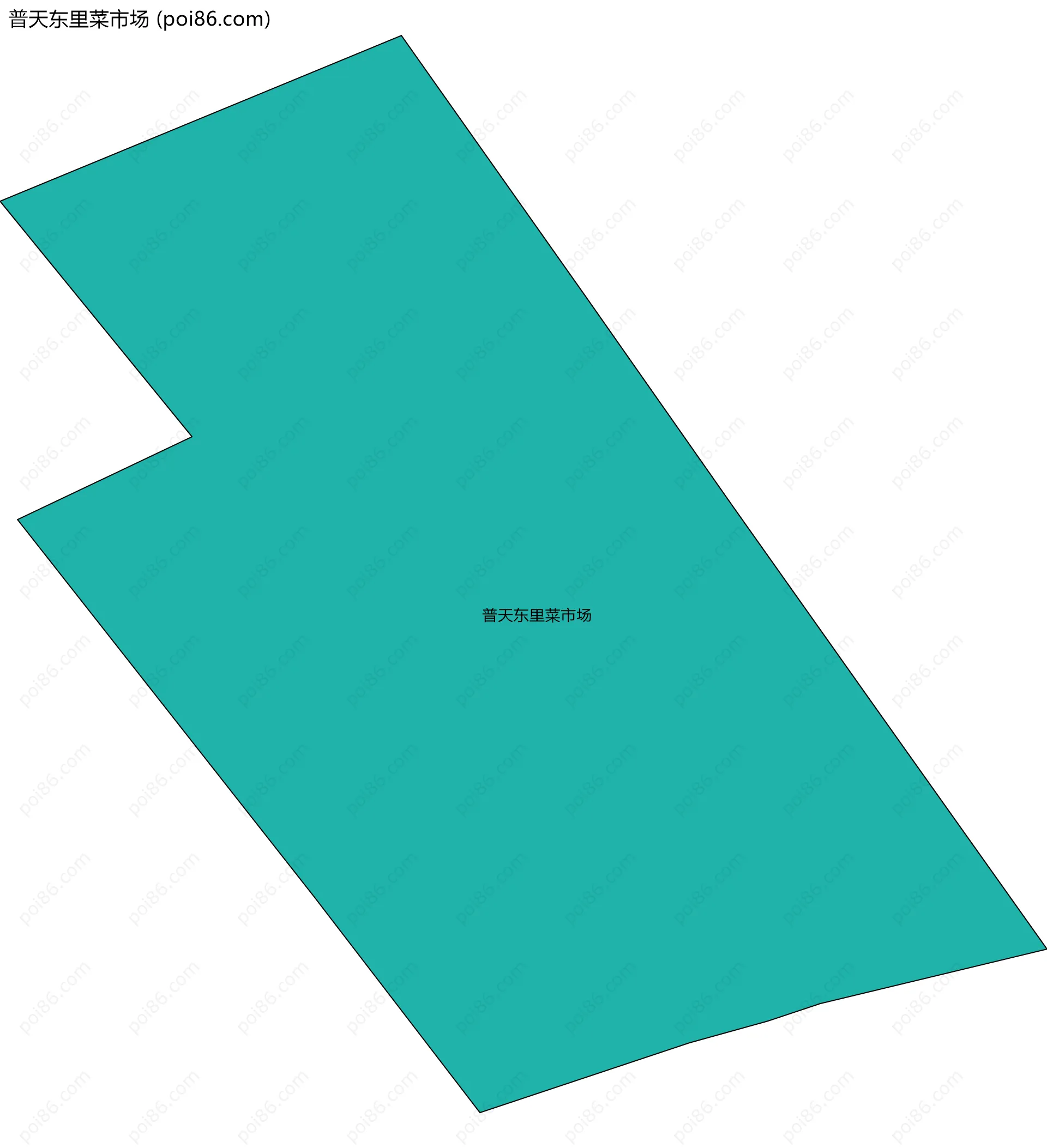 普天东里菜市场边界地图