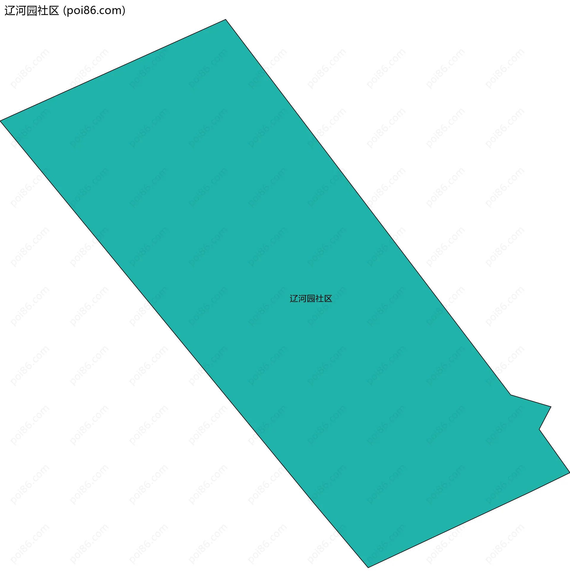 辽河园社区边界地图