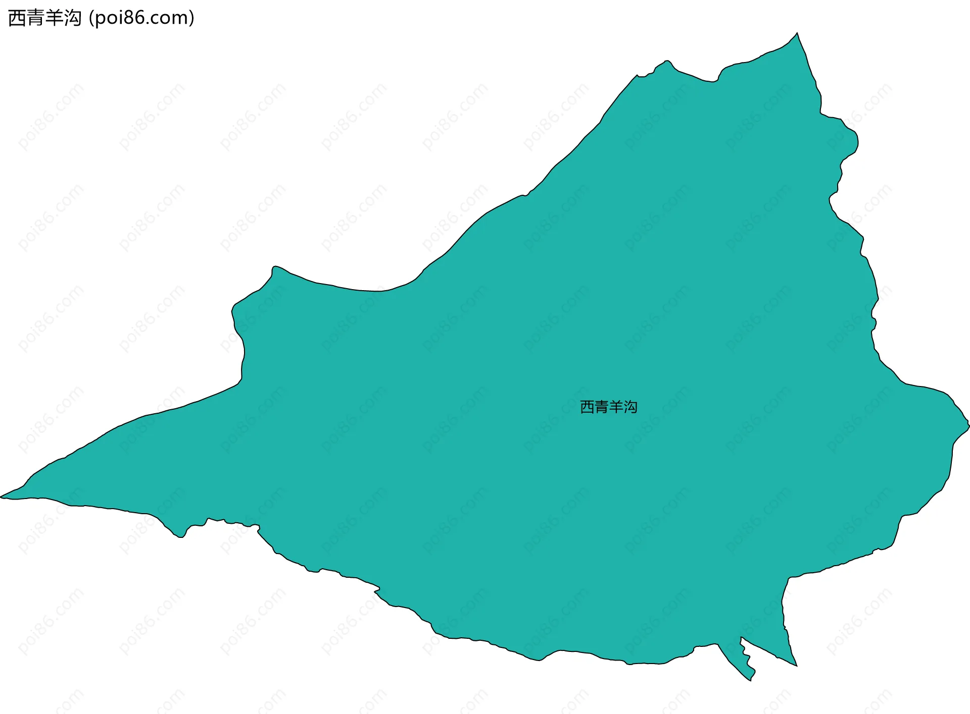 西青羊沟边界地图