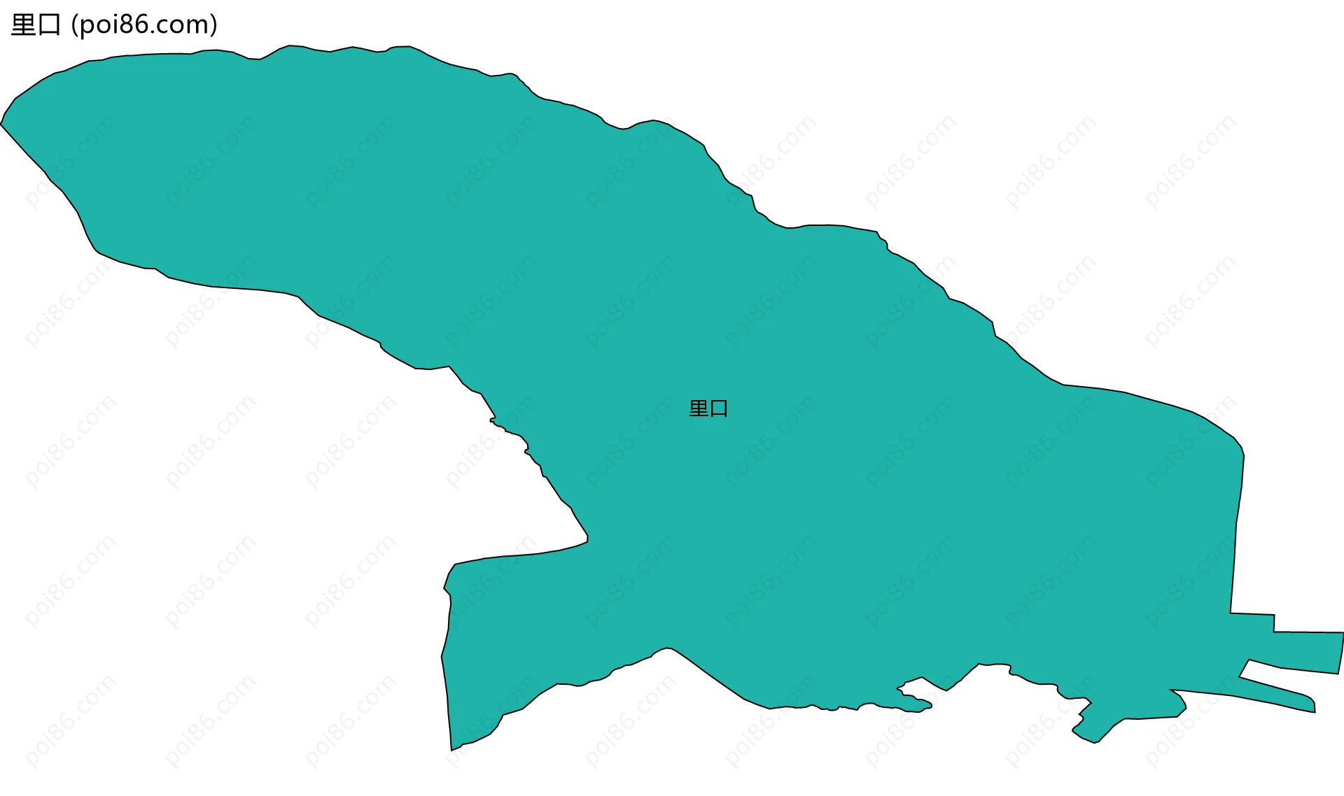 里口边界地图