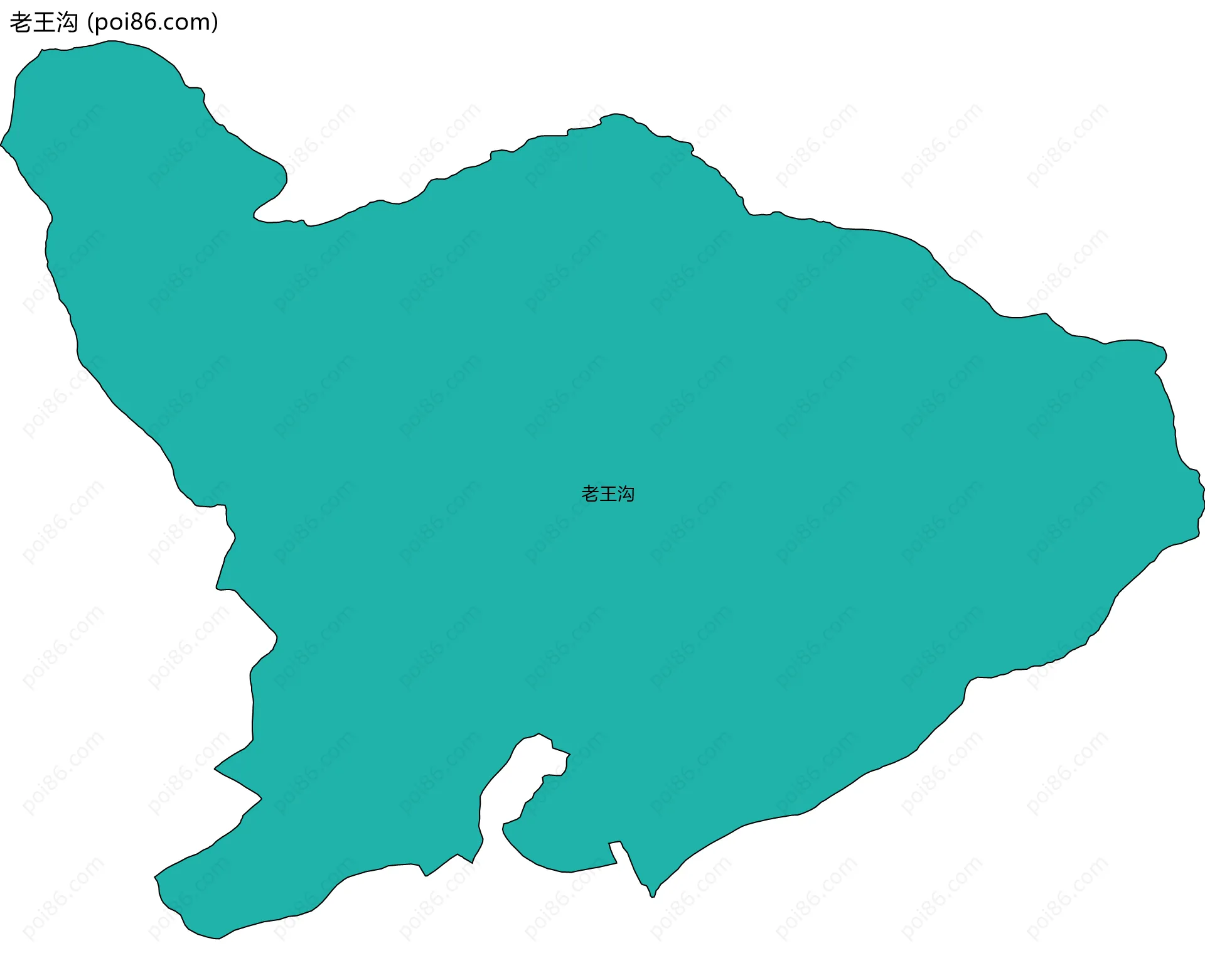 老王沟边界地图