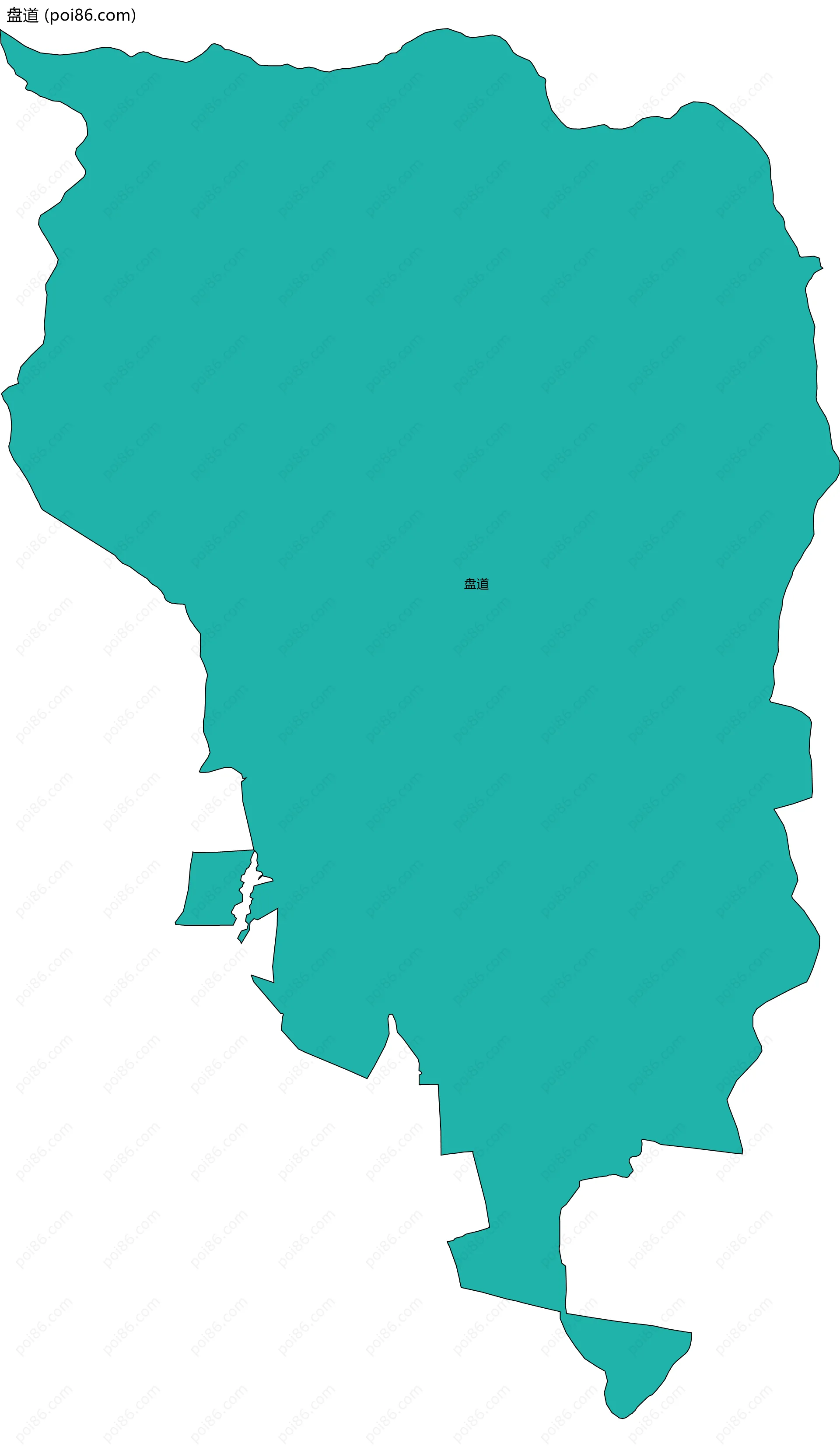 盘道边界地图