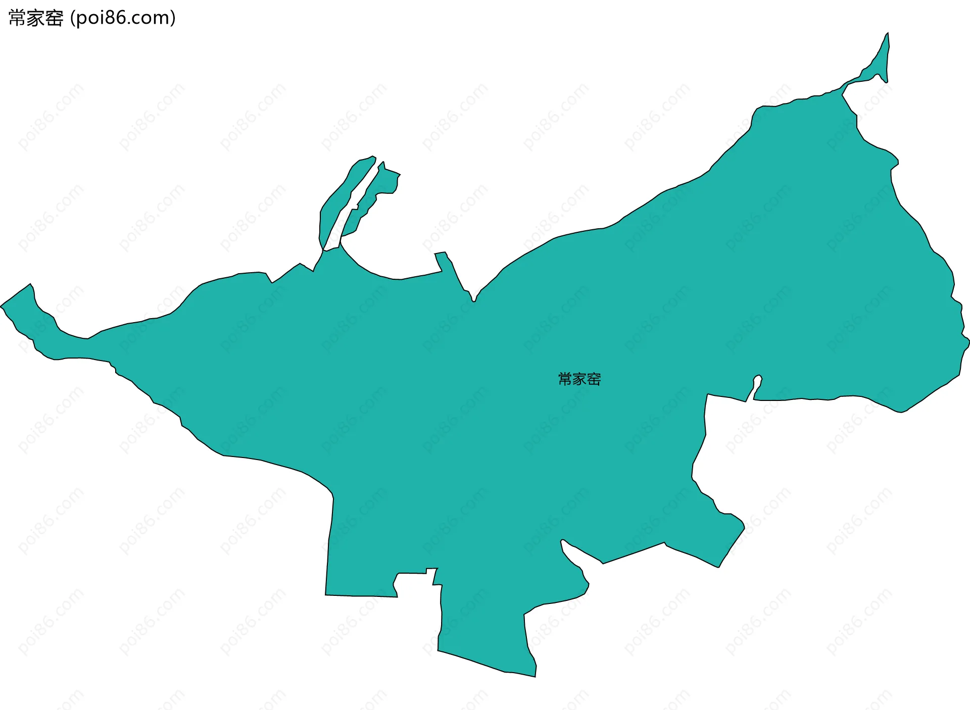 常家窑边界地图