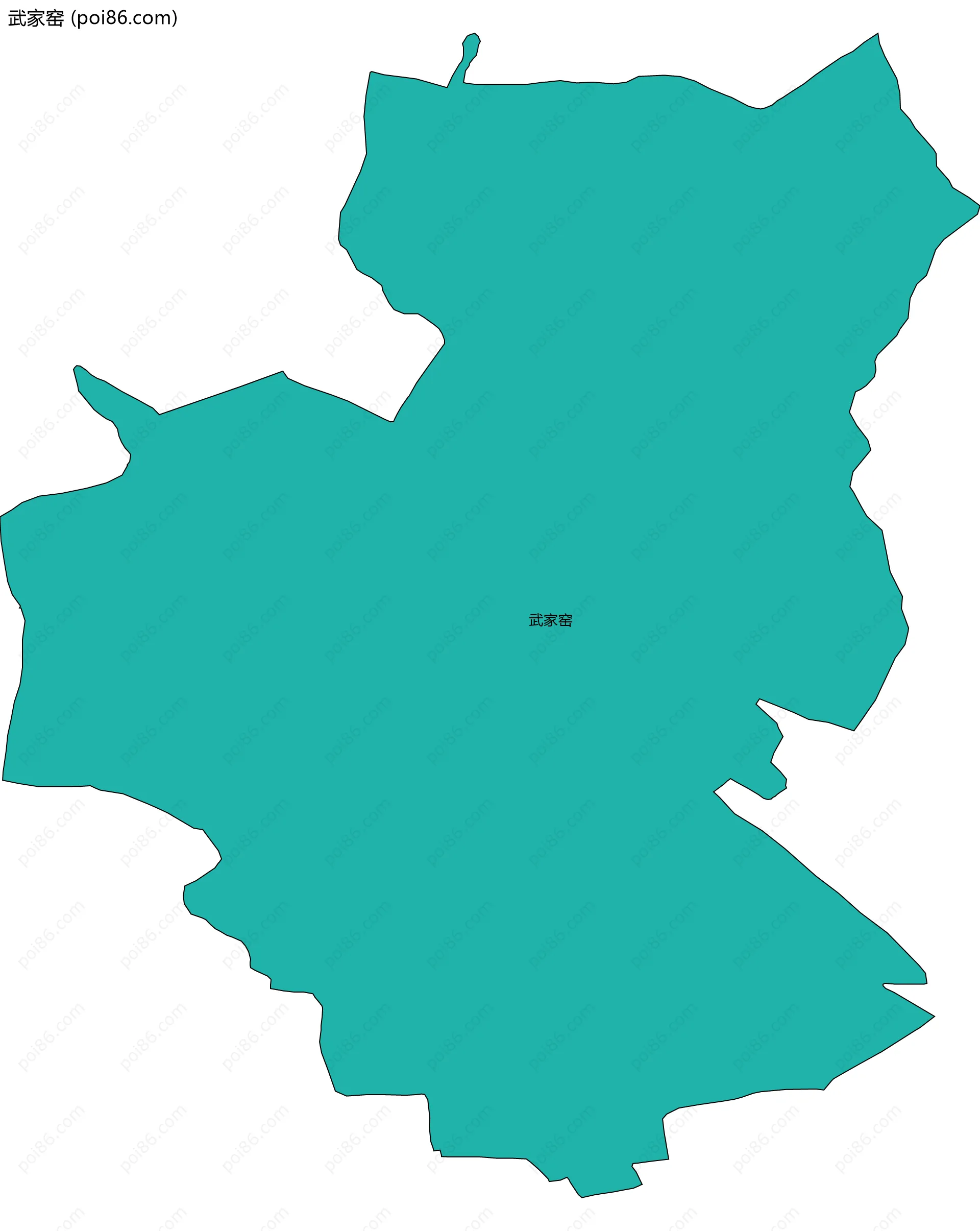 武家窑边界地图