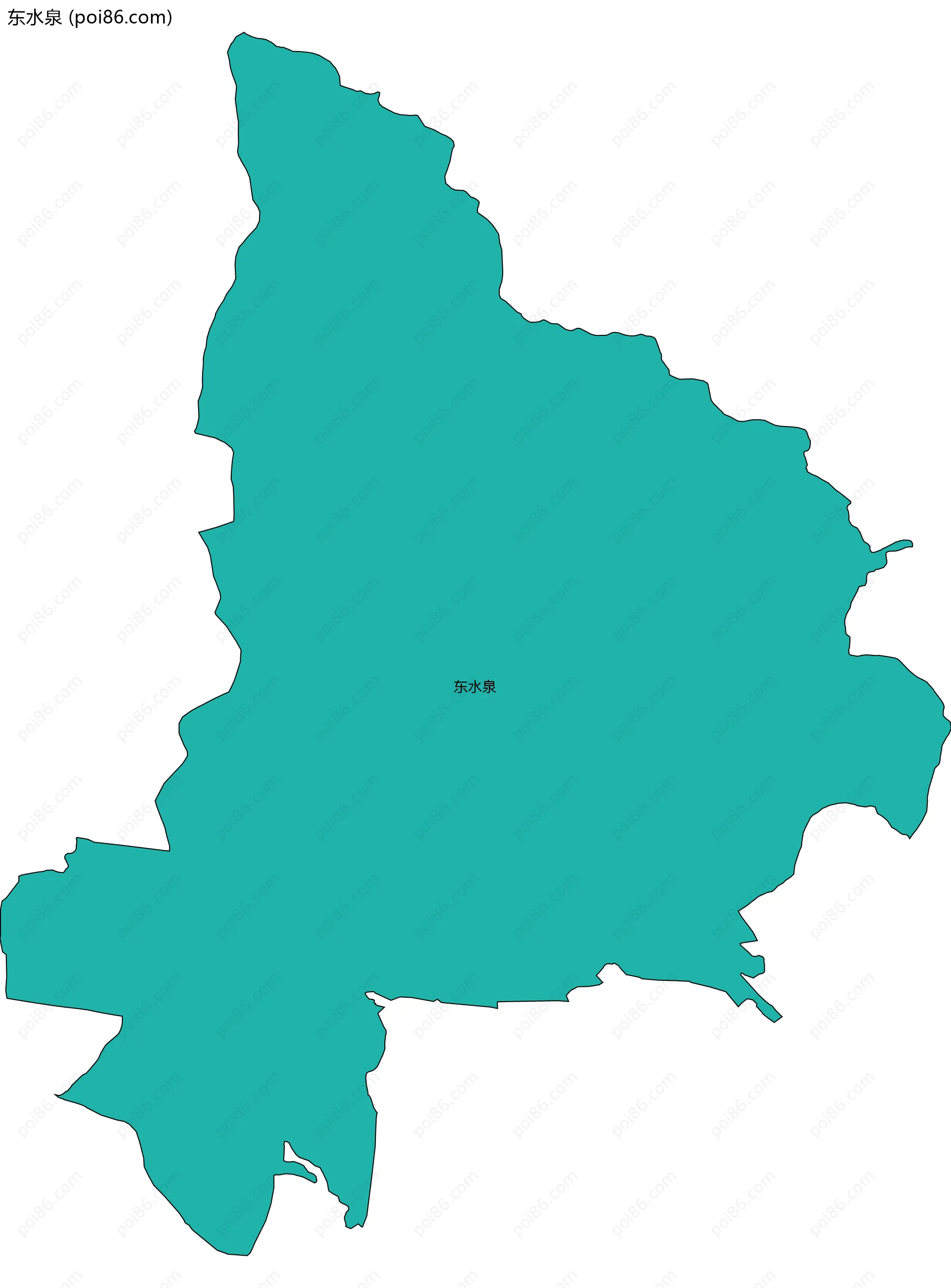 东水泉边界地图