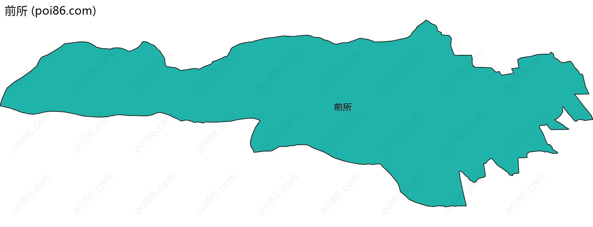 前所边界地图
