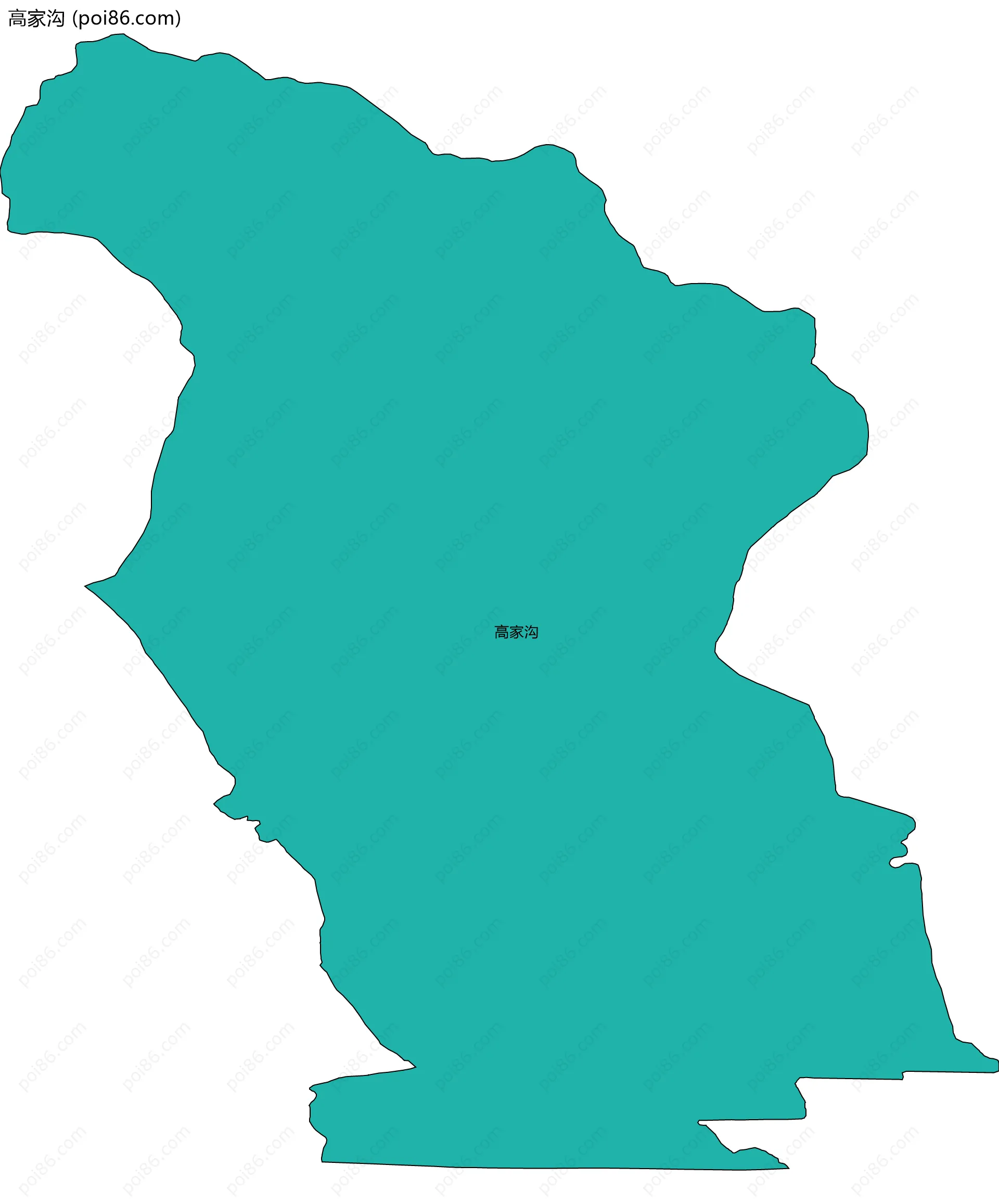 高家沟边界地图