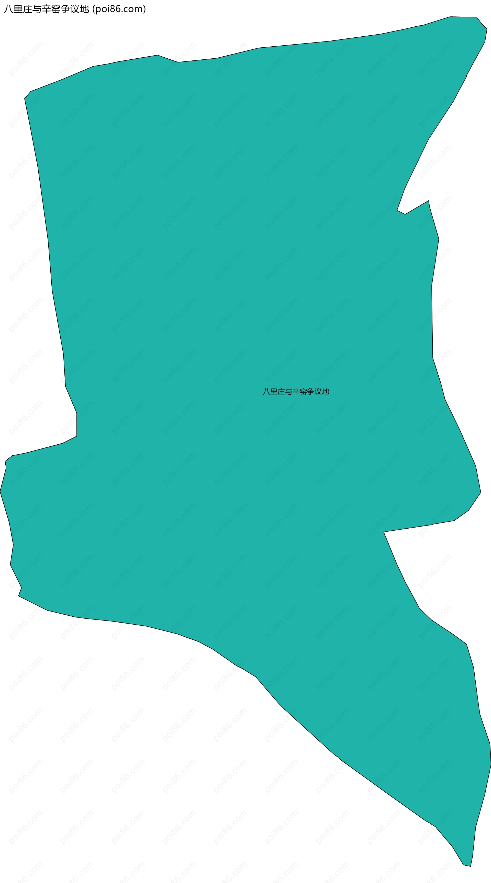 八里庄与辛窑争议地边界地图