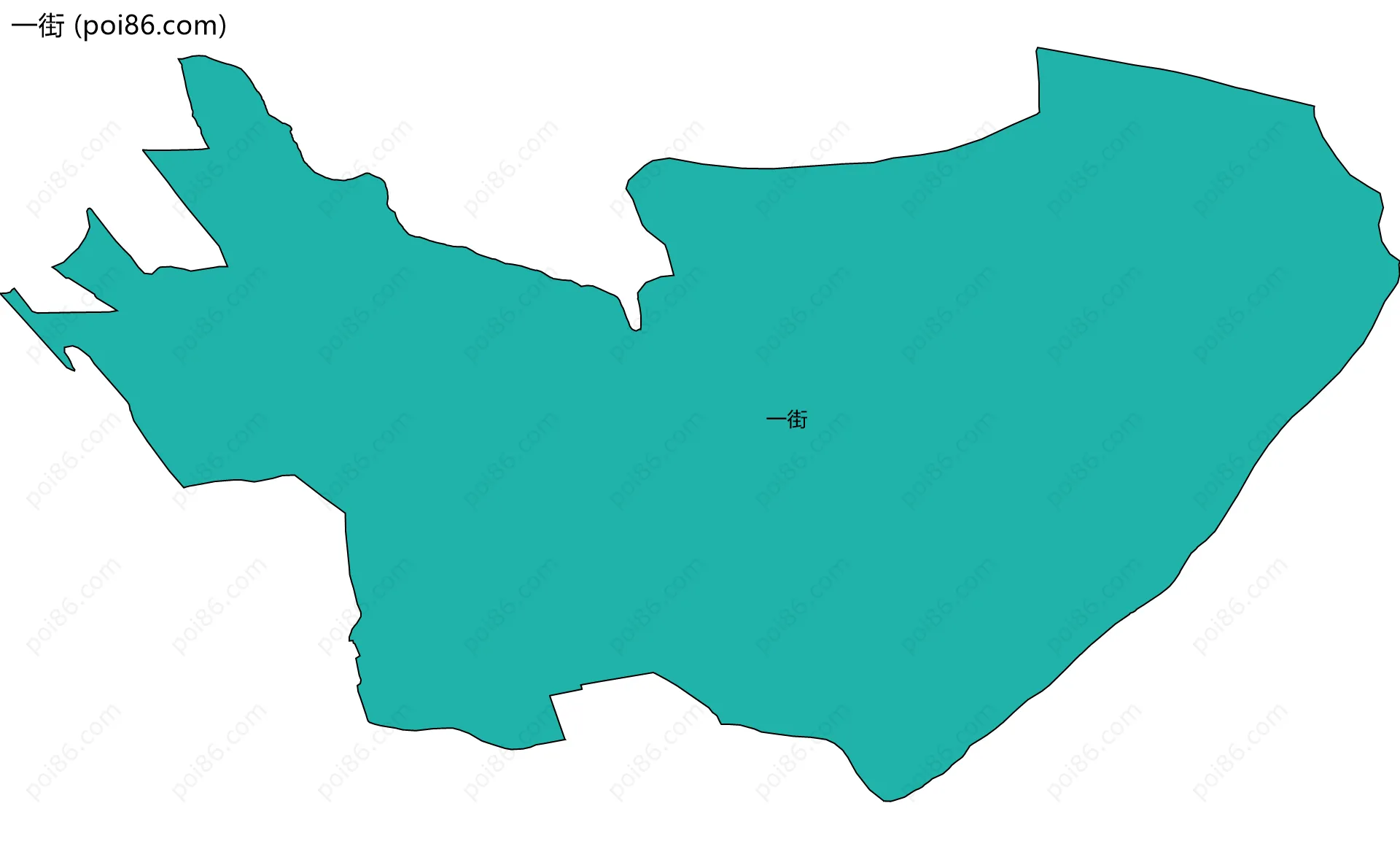 一街边界地图