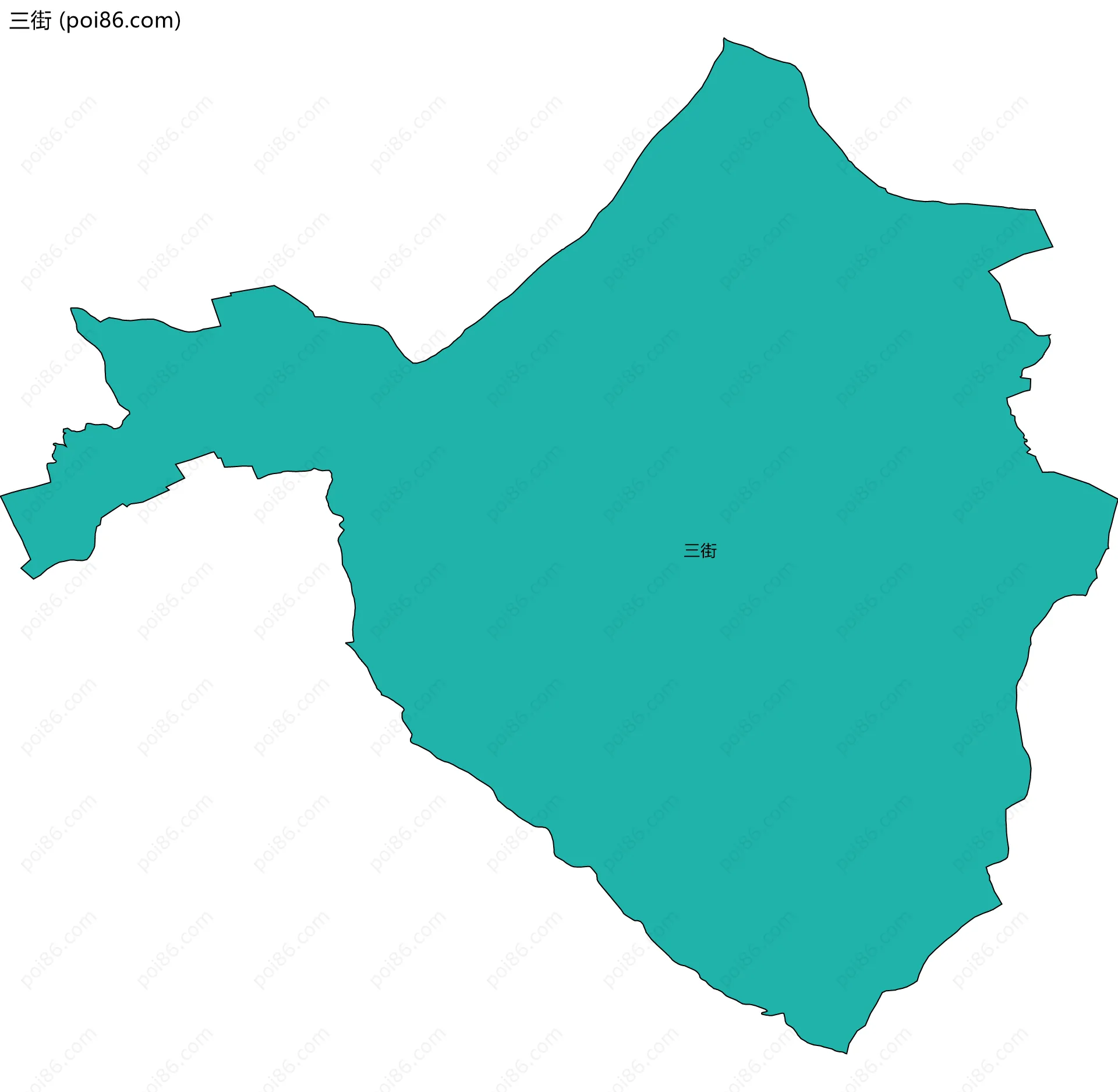 三街边界地图