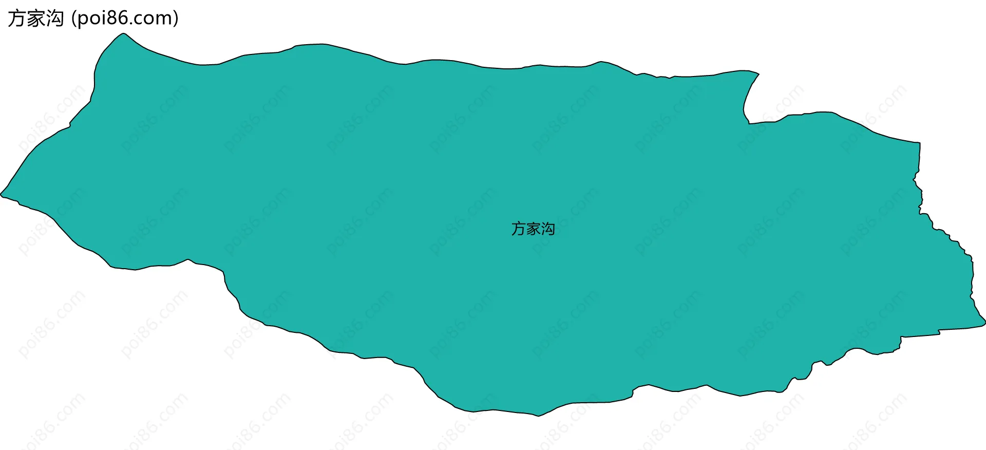 方家沟边界地图