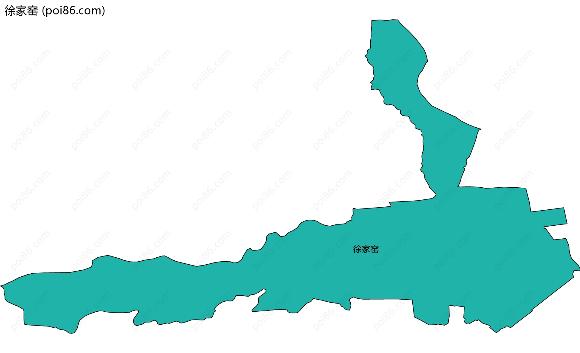 徐家窑边界地图