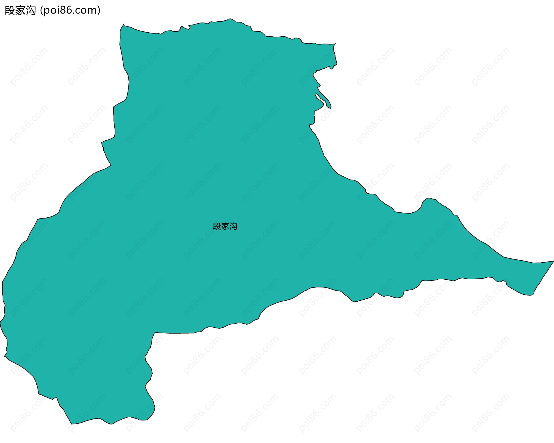 段家沟边界地图