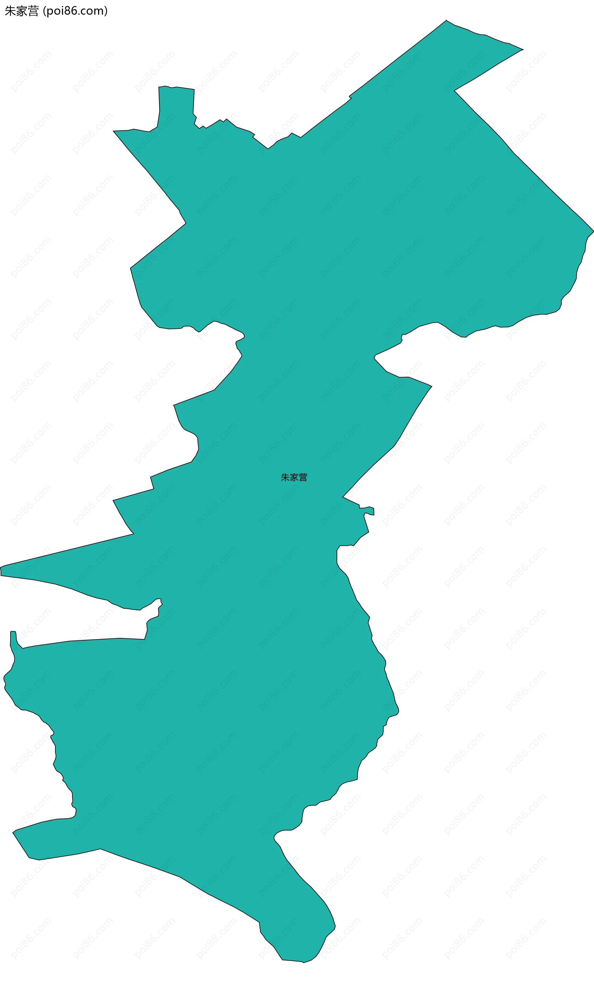 朱家营边界地图