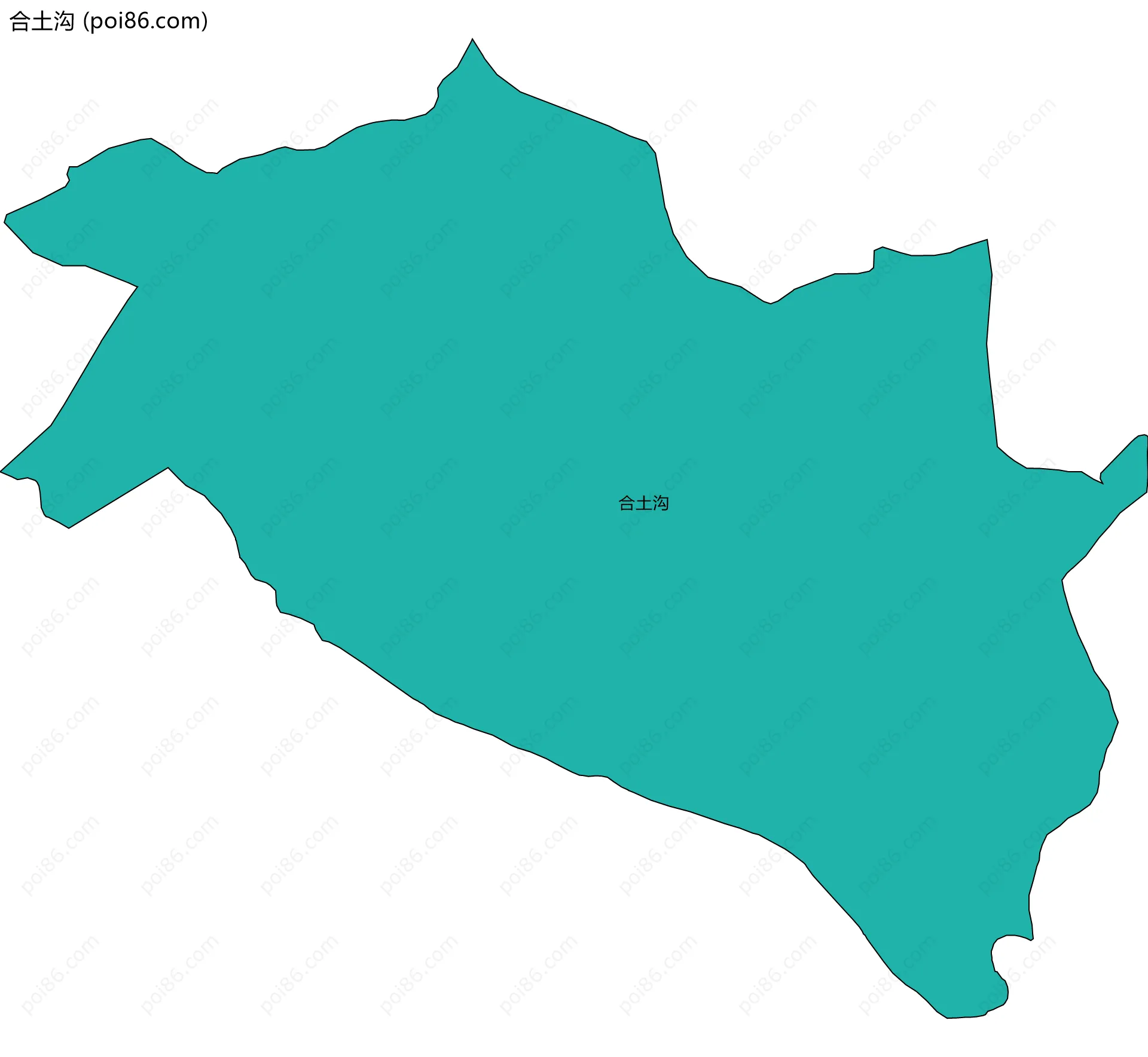 合土沟边界地图