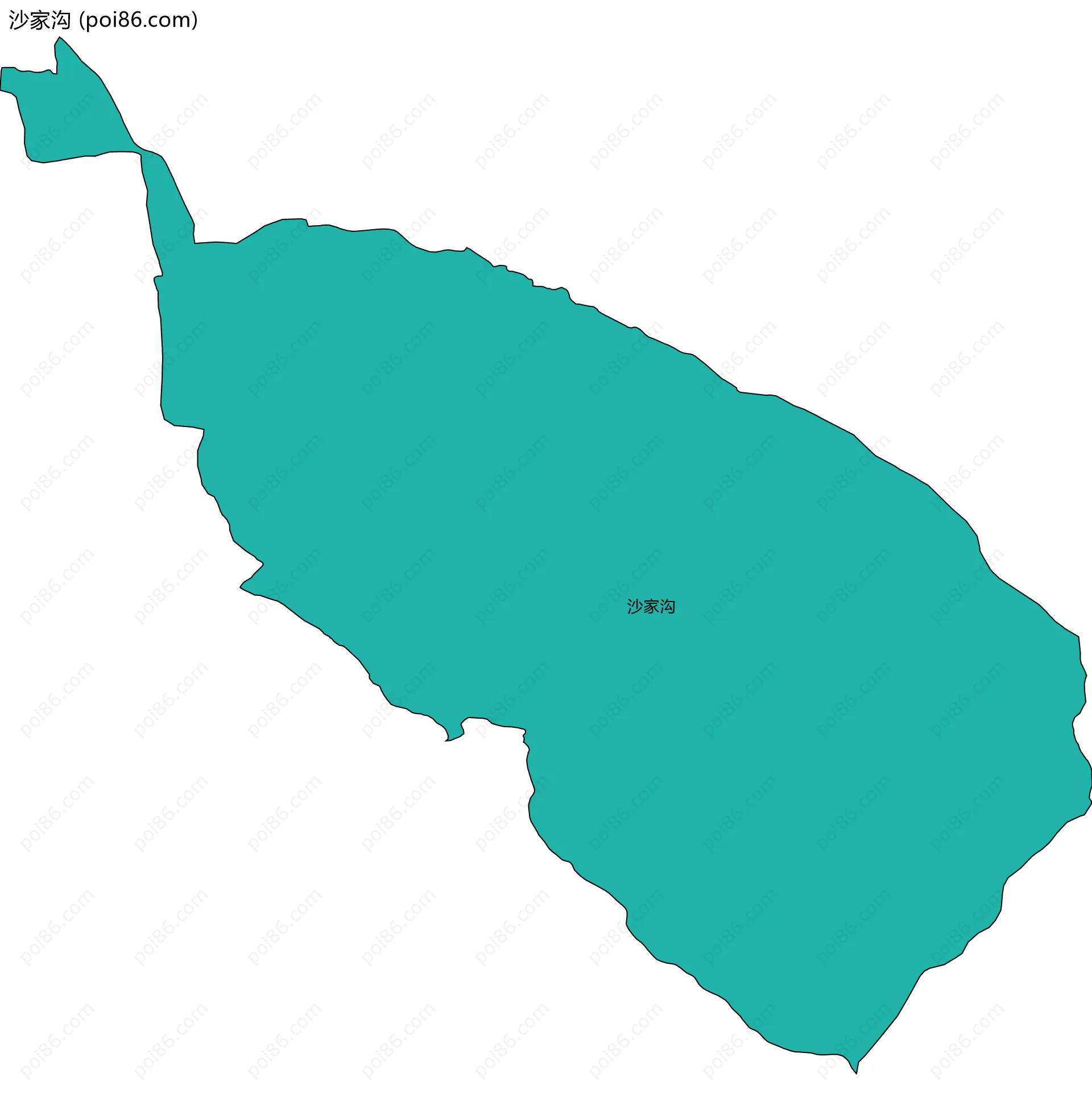 沙家沟边界地图