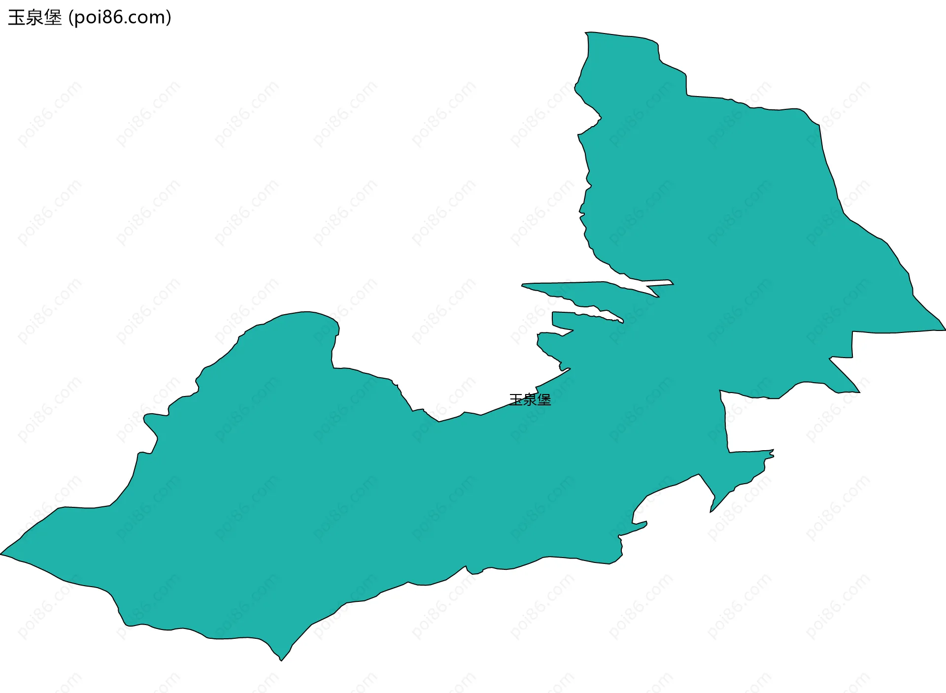 玉泉堡边界地图