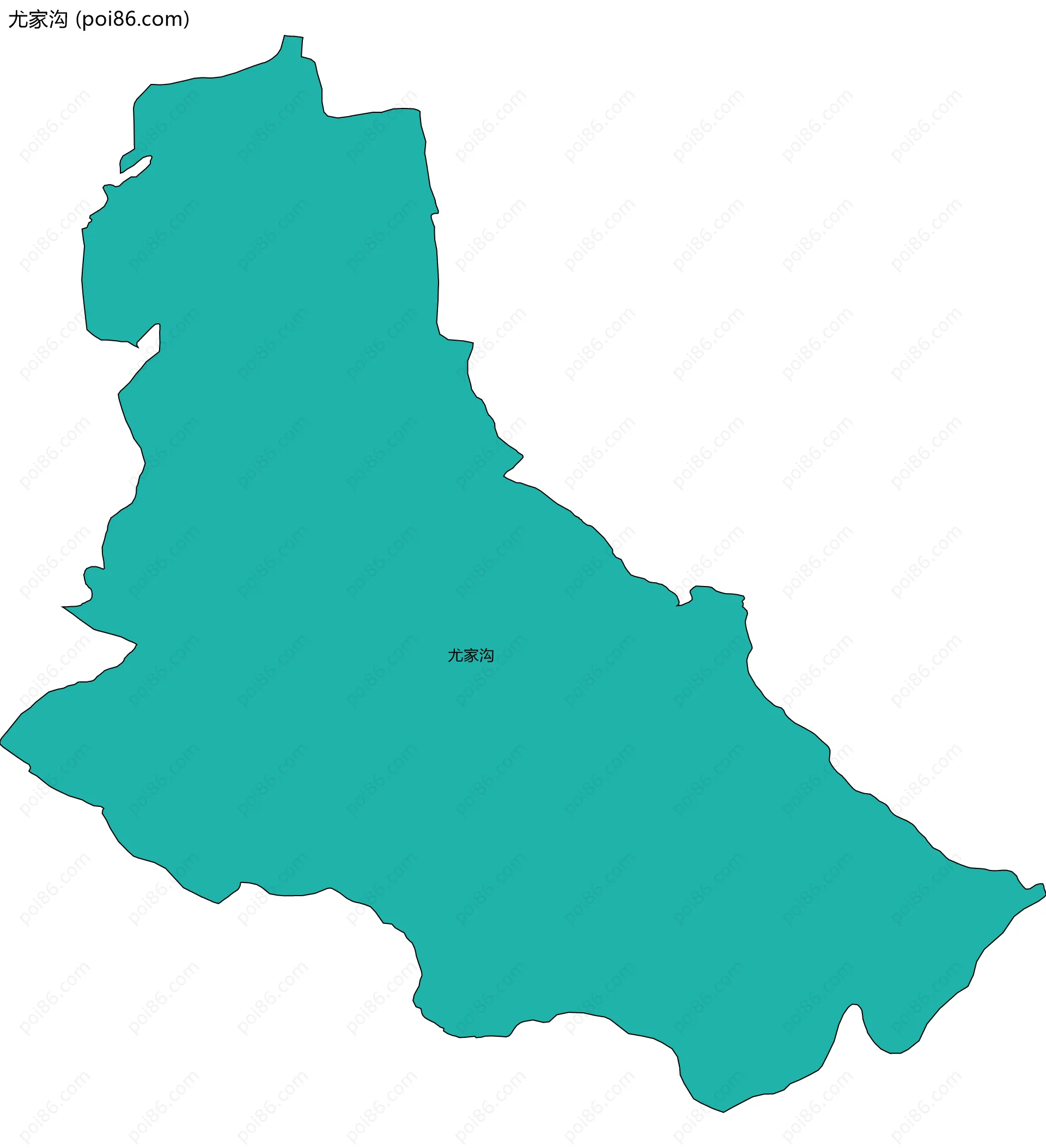 尤家沟边界地图