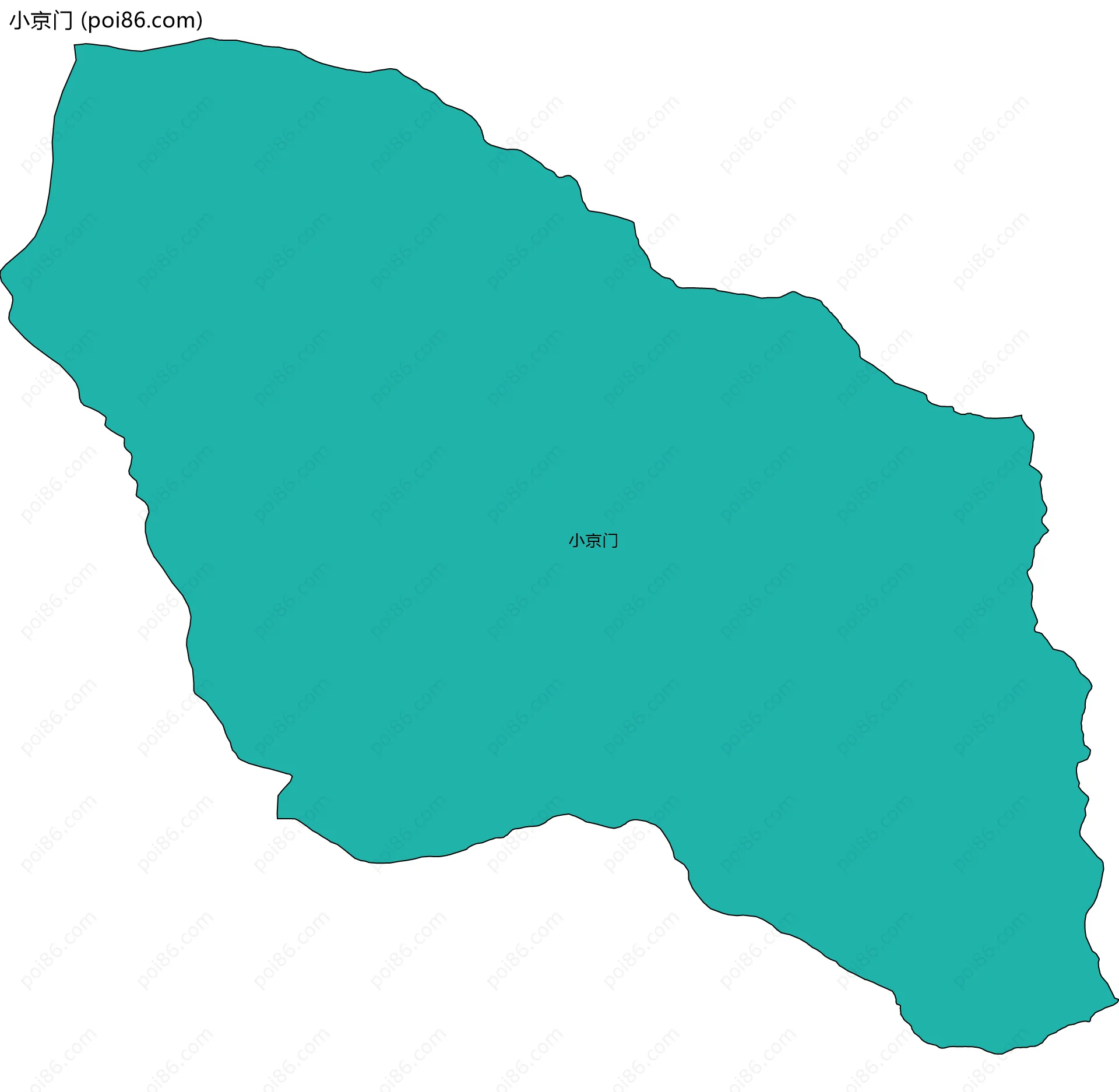 小京门边界地图