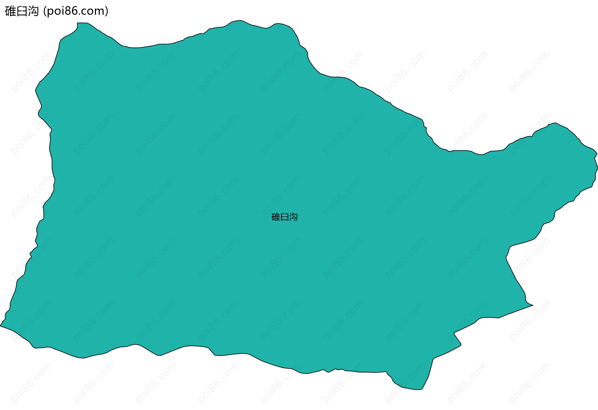 碓臼沟边界地图